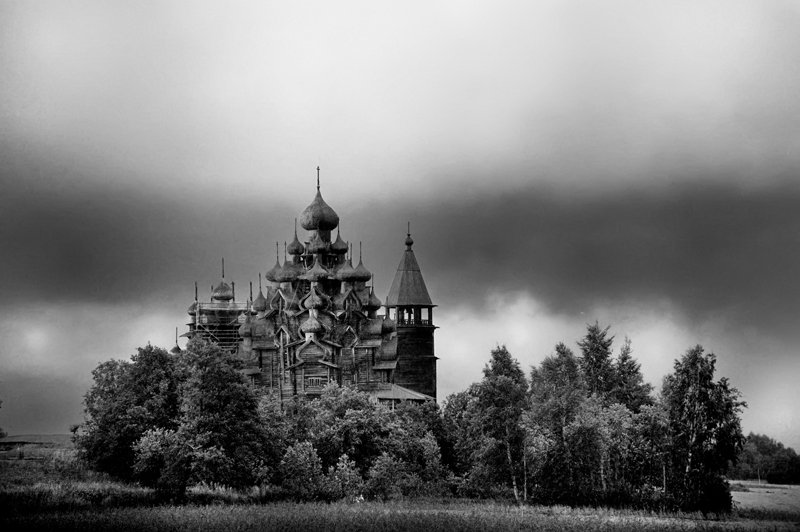 кижи,храм,собор,небо,облака,пугачев, Евгений Пугачев.