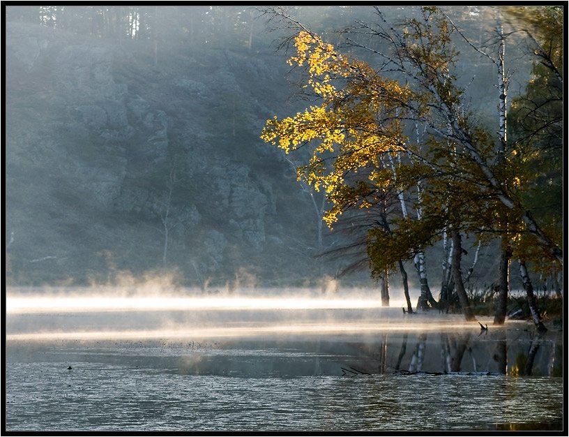 осень,вода,озеро,холод,туман, Качурин Алексей
