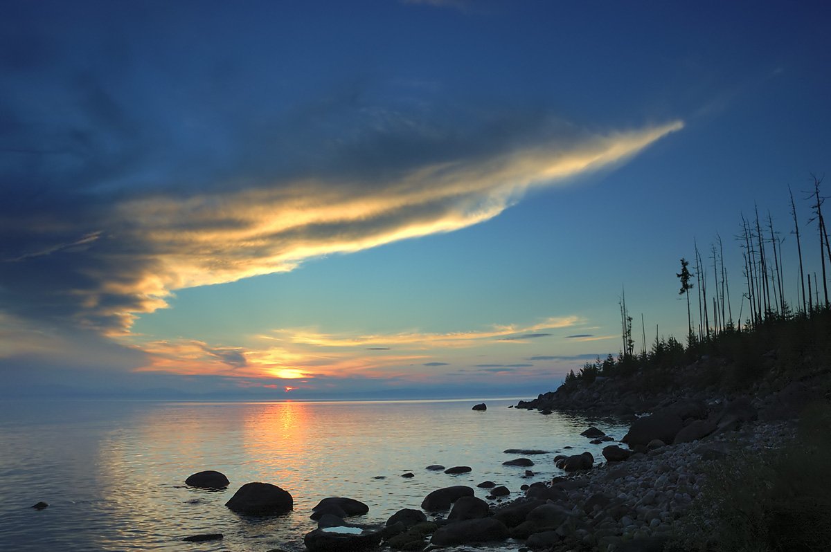 озеро, байкал, закат, ильдар, гилязов, Ildar