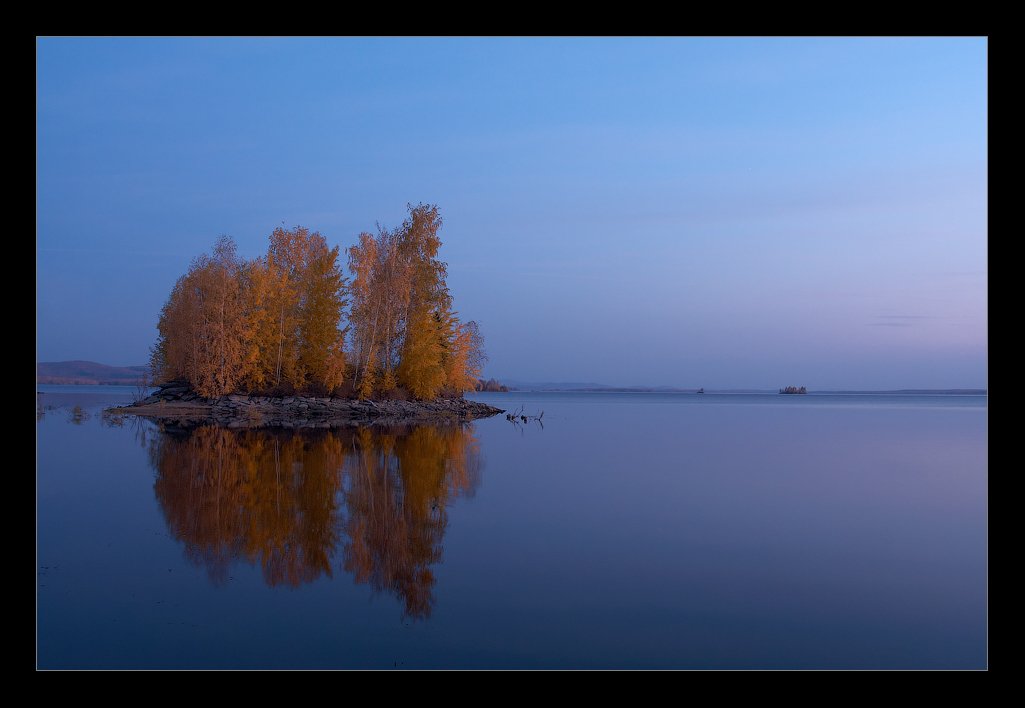 озеро, аргази, южный урал, осень, Данил Ромодин