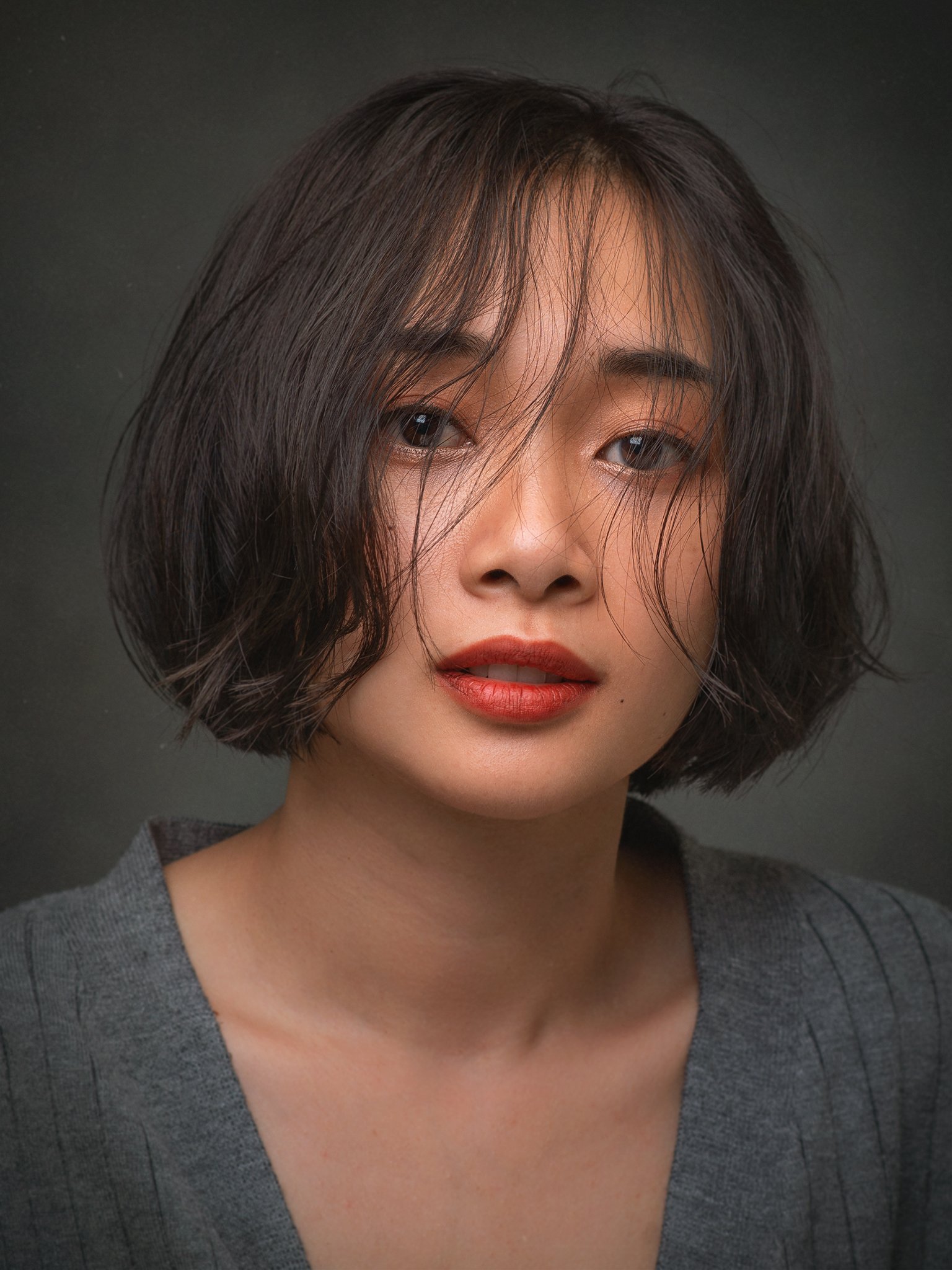 portrait, woman, female, beauty, face, vietnamese, asian, girl, studio, Hoang Viet Nguyen