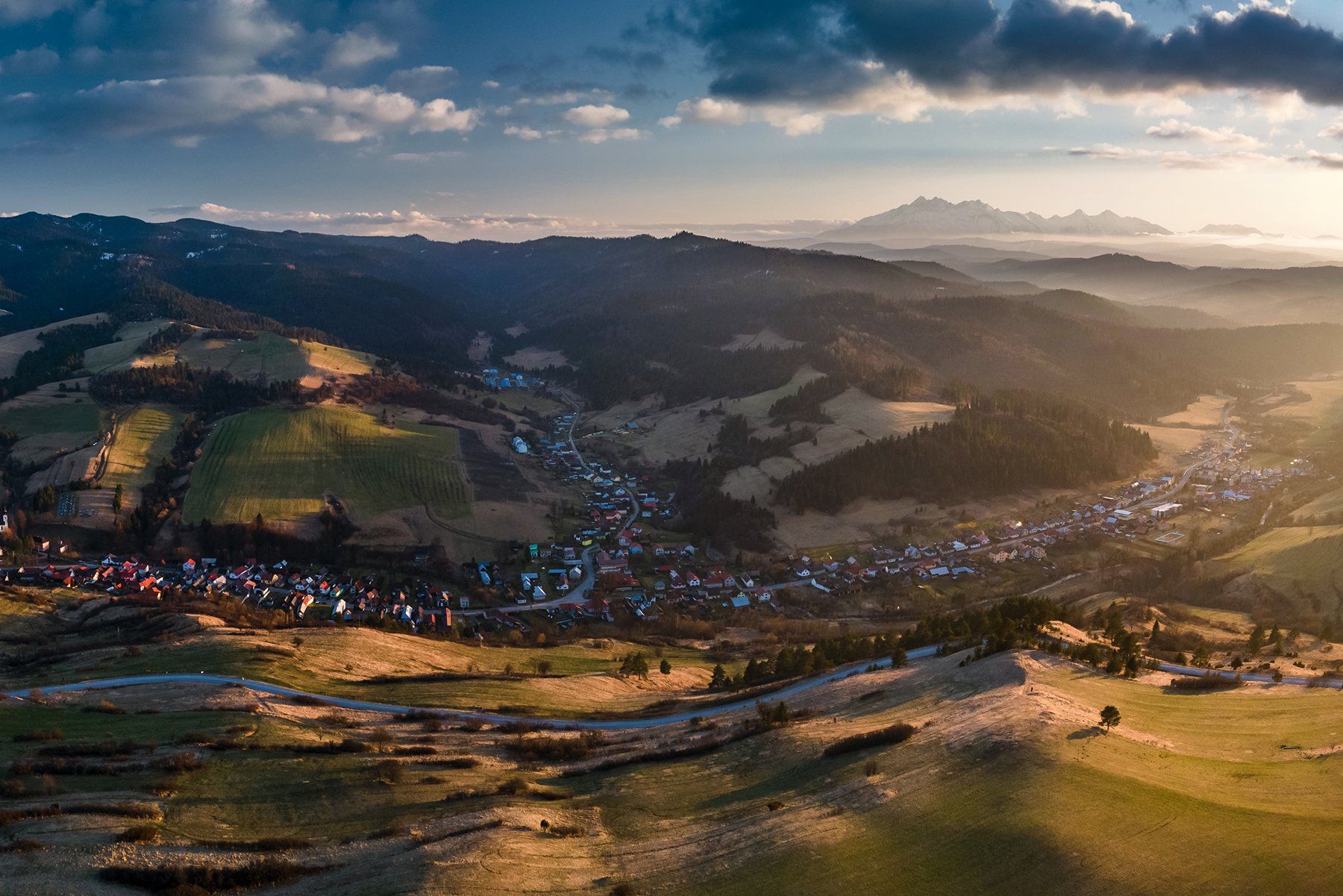 mountains, spring, slovakia, sunset, Michał Kasperczyk