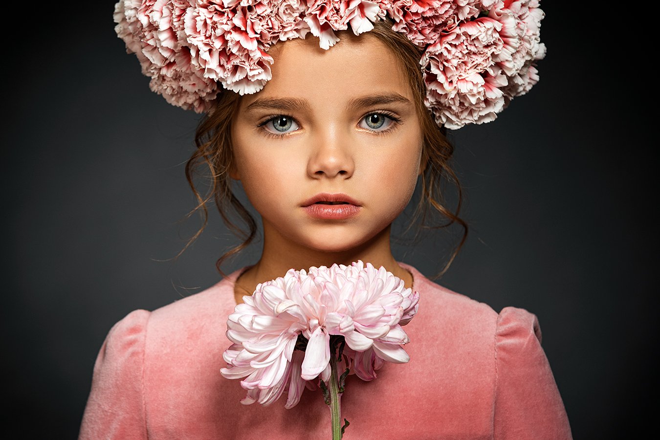 девушка, портрет, girl, portrait, ребенок, цветок, Тимофей Смирнов