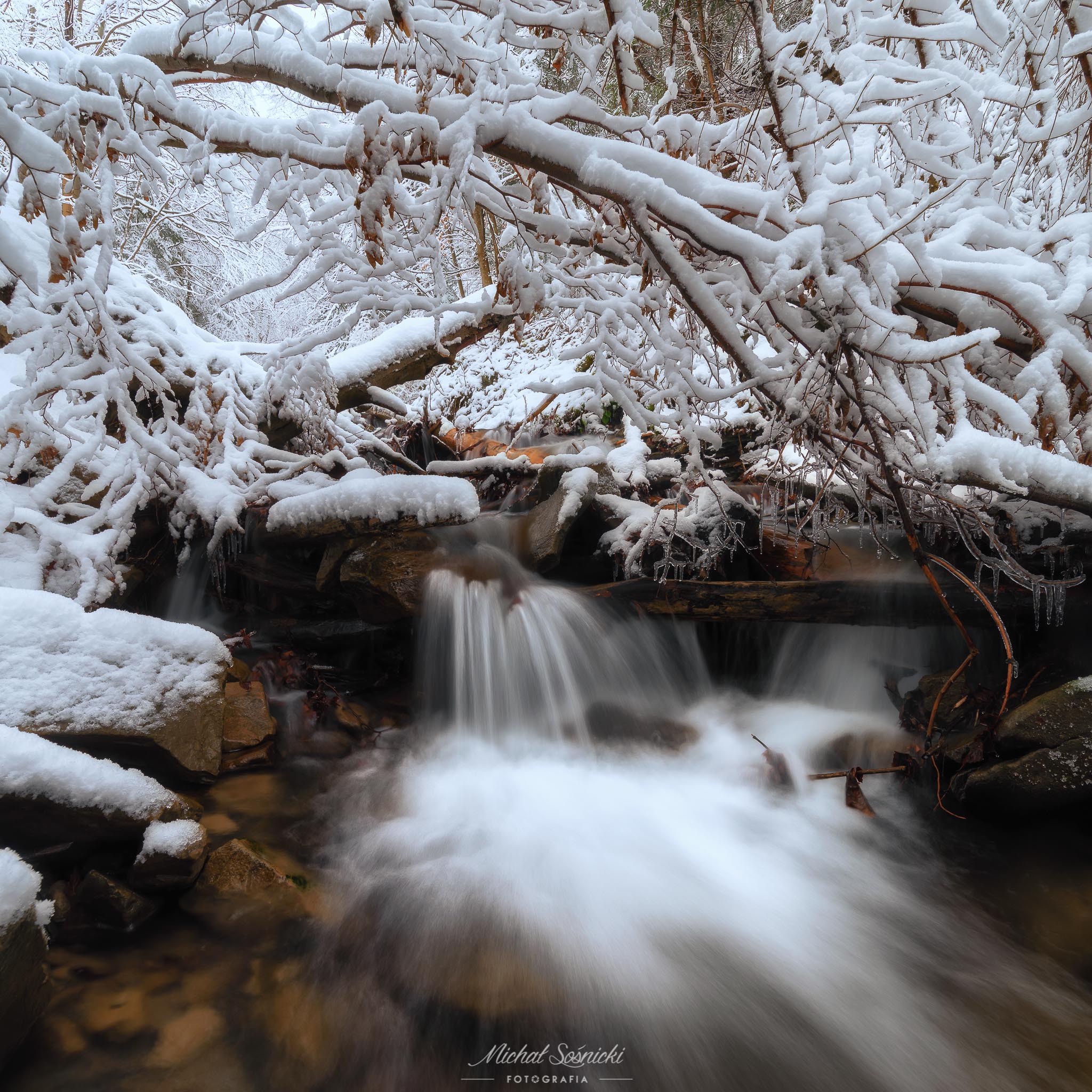 #poland #spring #snow #water #waterfall #river #trees #pentax #benro, Michał Sośnicki