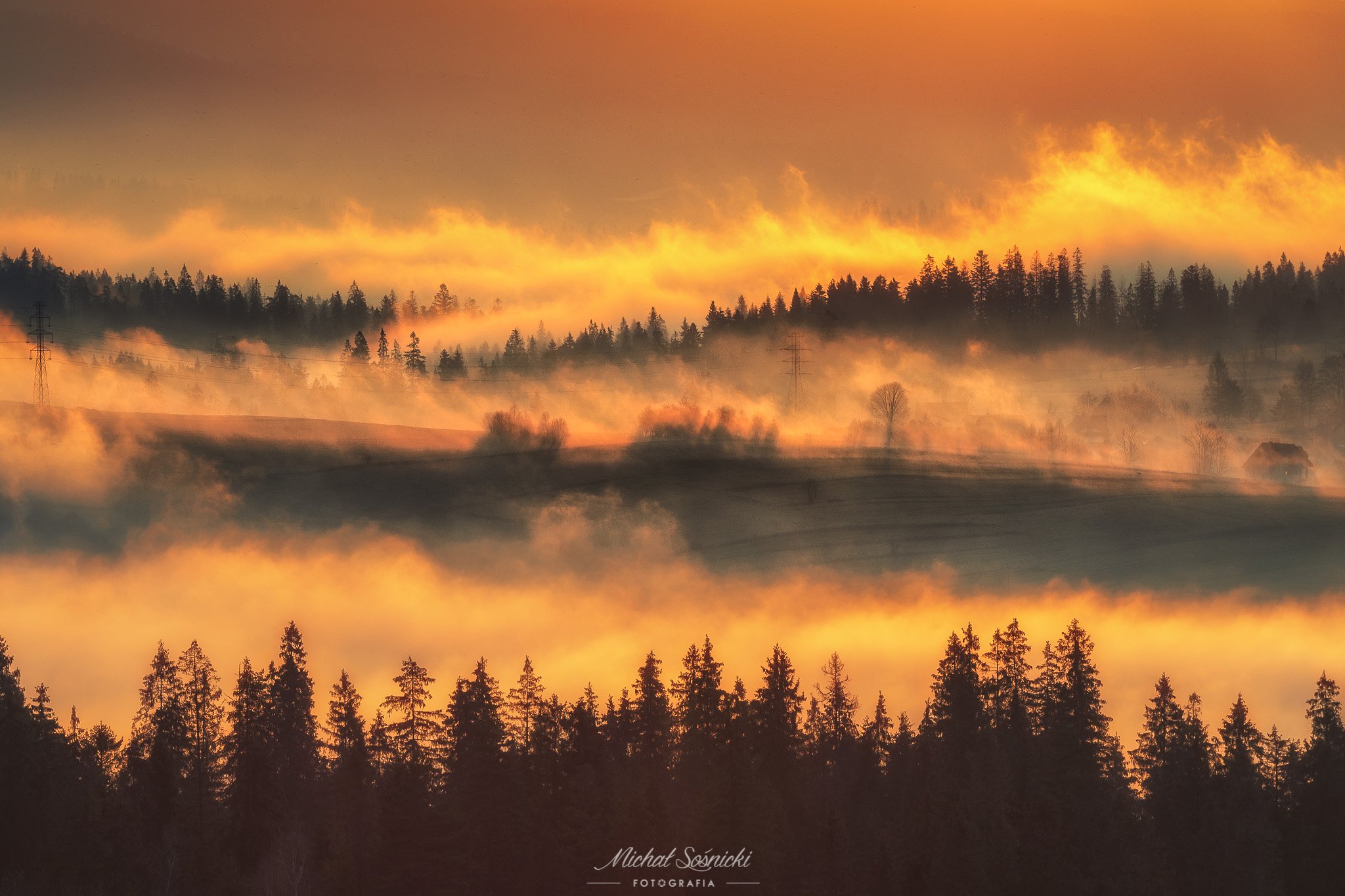 #poland #spring #layers #sunset #sky #clouds #trees #pentax #benro, Michał Sośnicki