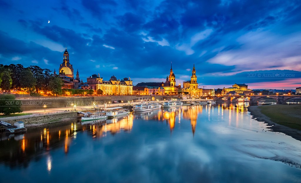 canon, europe, dresden, germany, architecture, river, flow, clouds, drama, iconic, landmark, travel, postcard, AlexDROP