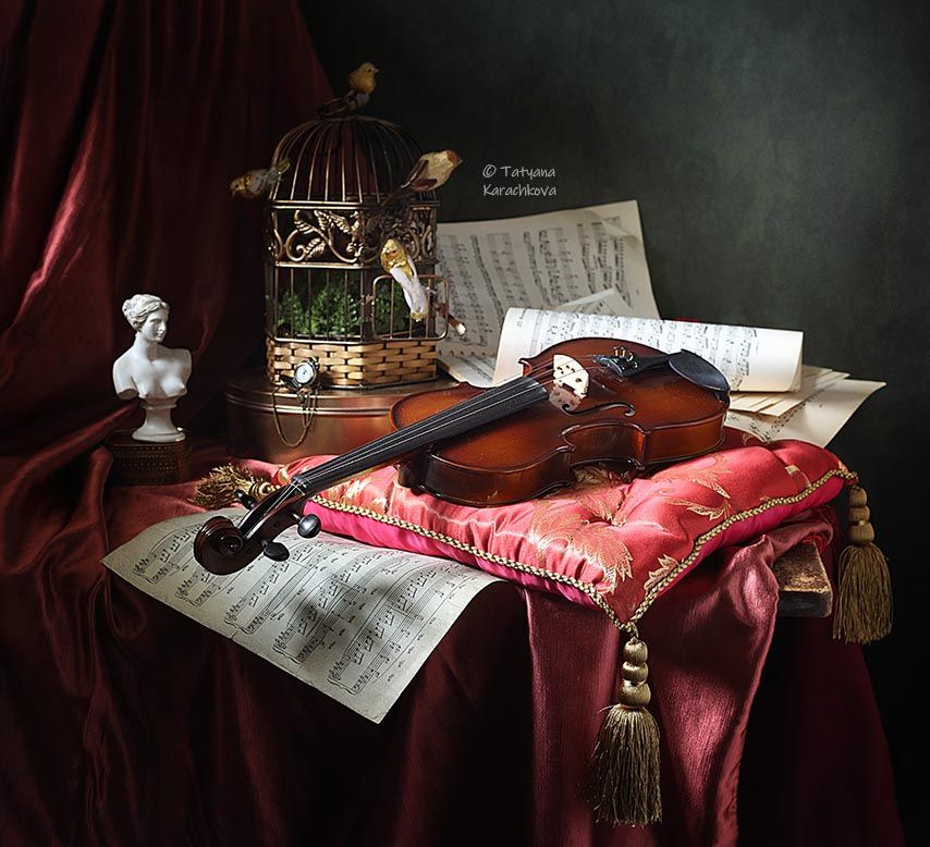 натюрморт, скрипка, Tatyana Karachkova