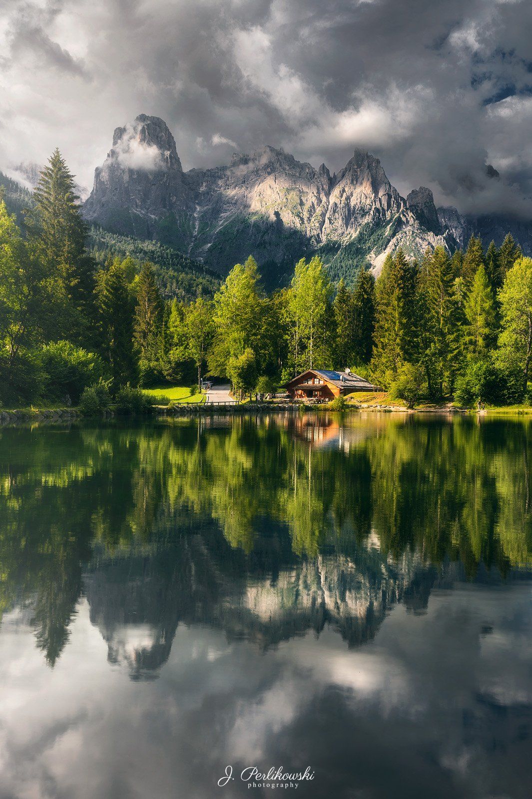 mountains, lake, mirror, Jakub Perlikowski