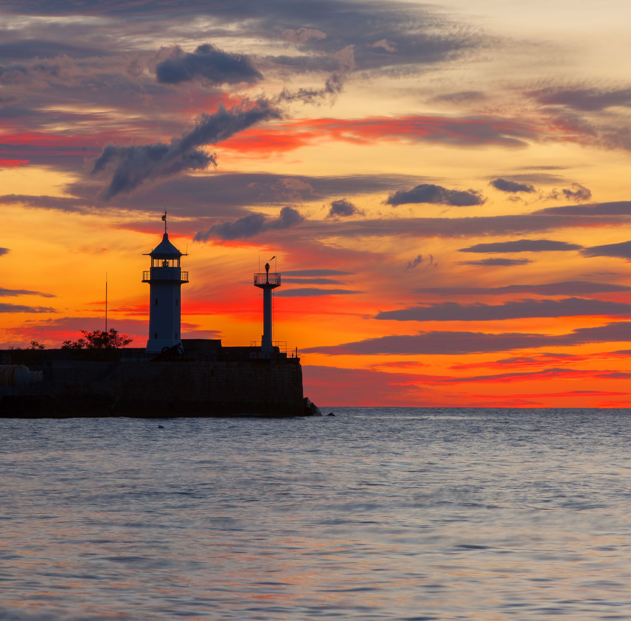 ялтинский маяк, крым, ялта, черное море, маяк, навигация, ялтинский залив, Serge Titov
