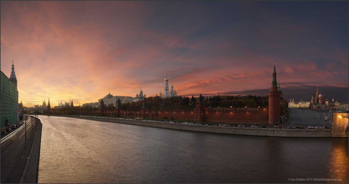 кремль, москва, архитектура, вечерняя москва, городской пейзаж, Елохов Илья