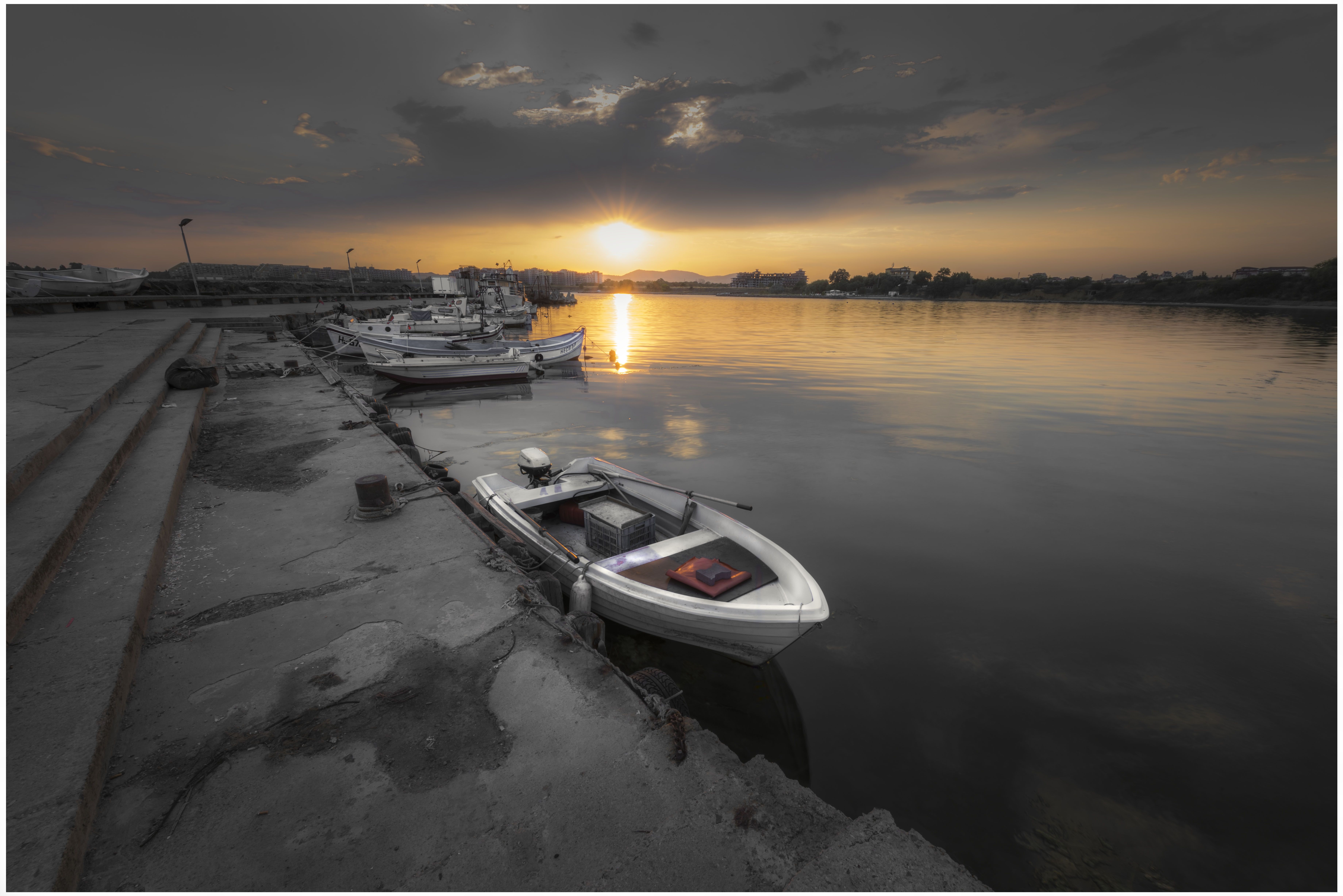 #sea#sunset#boat#seascape, Dimo Hristev