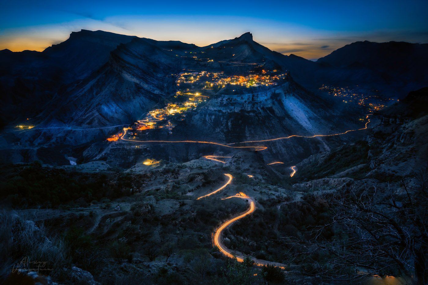 гуниб, дагестан, gunib, dagestan, long exposure, night, lights, Алексей Вымятнин