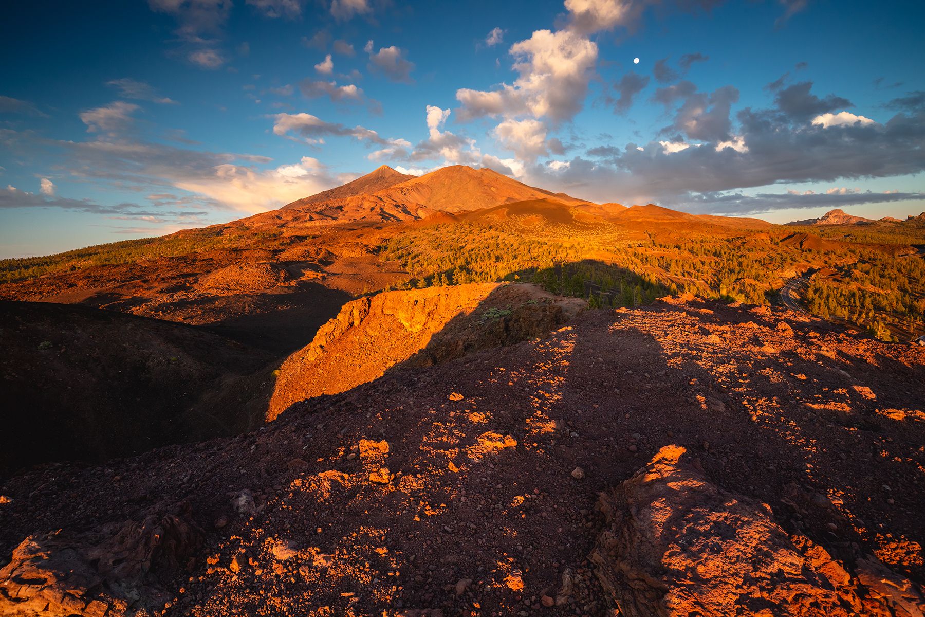 mountains, spring, spain, sunset, Michał Kasperczyk