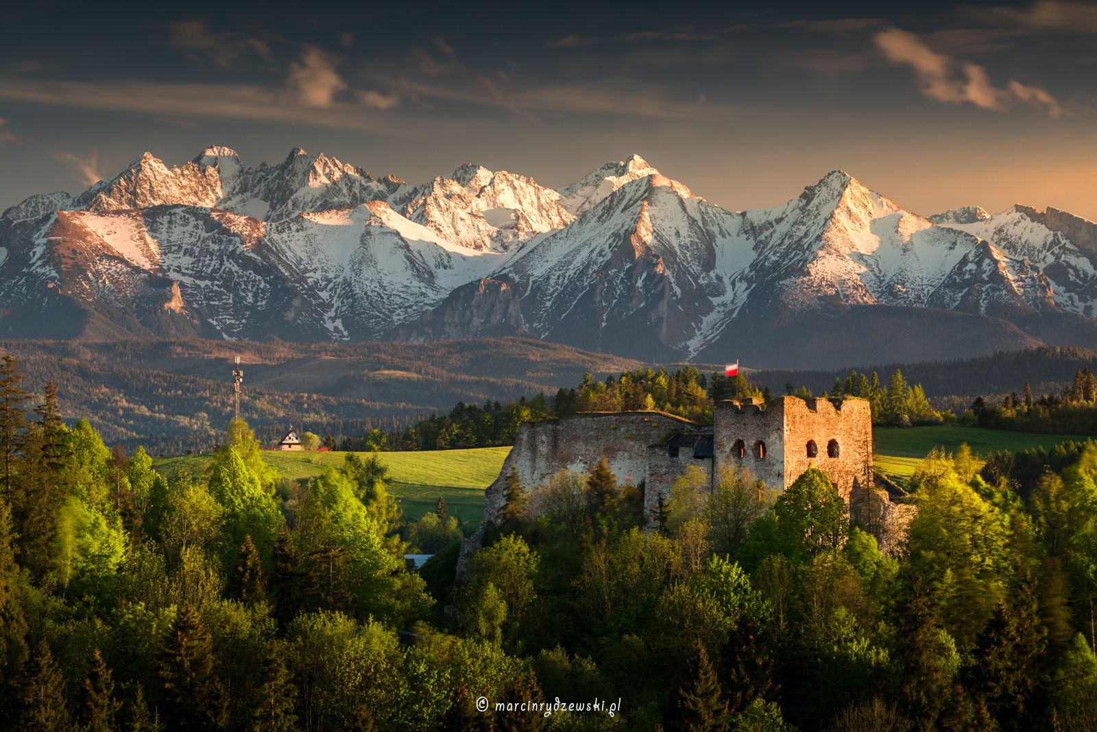 czorsztyn, zamek, castle, niedzica, polska, poland, tatry, tatras, mountains, spring, wiosna, sunset, sunrise, landscape scenic,outdoor,, Marcin Rydzewski