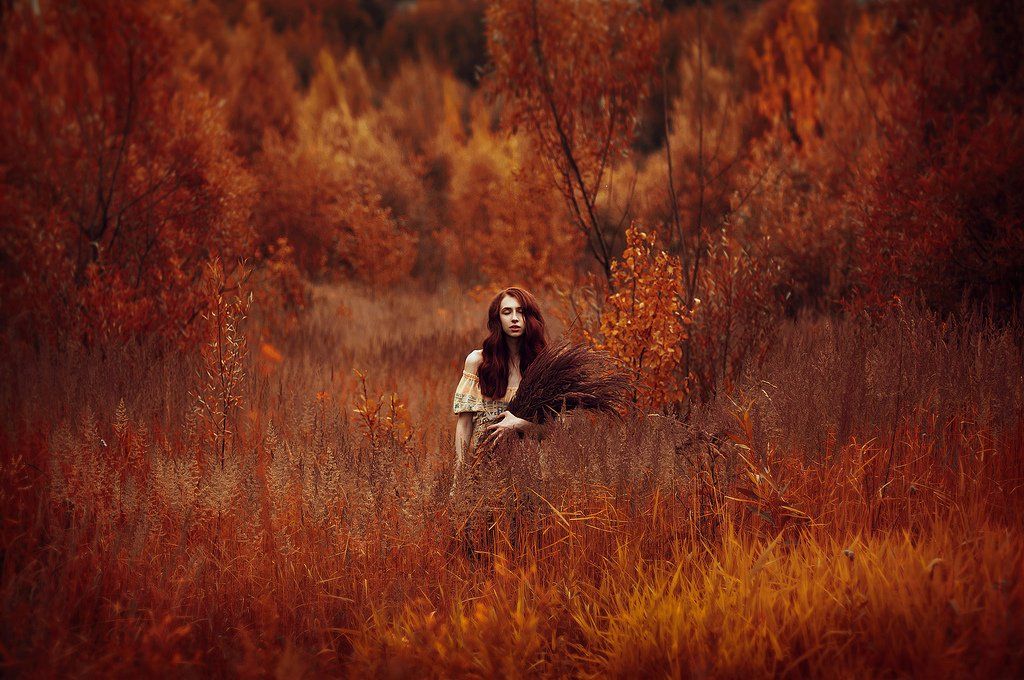 50mm, Color, Fine art, Forest, Girl, Moscow, Nikon d90, Red, Russia, Чернова Карина