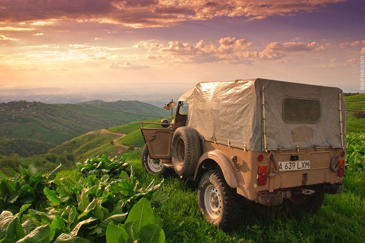 4x4, Jeep, Nature, Old, Sunset, Roman Barelko