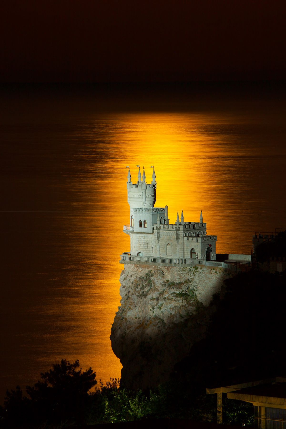 мыс ай-тодор, ласточкино гнездо, черное море, лунная дорожка, замок ласточкино гнездо, фотограф ялта, Serge Titov