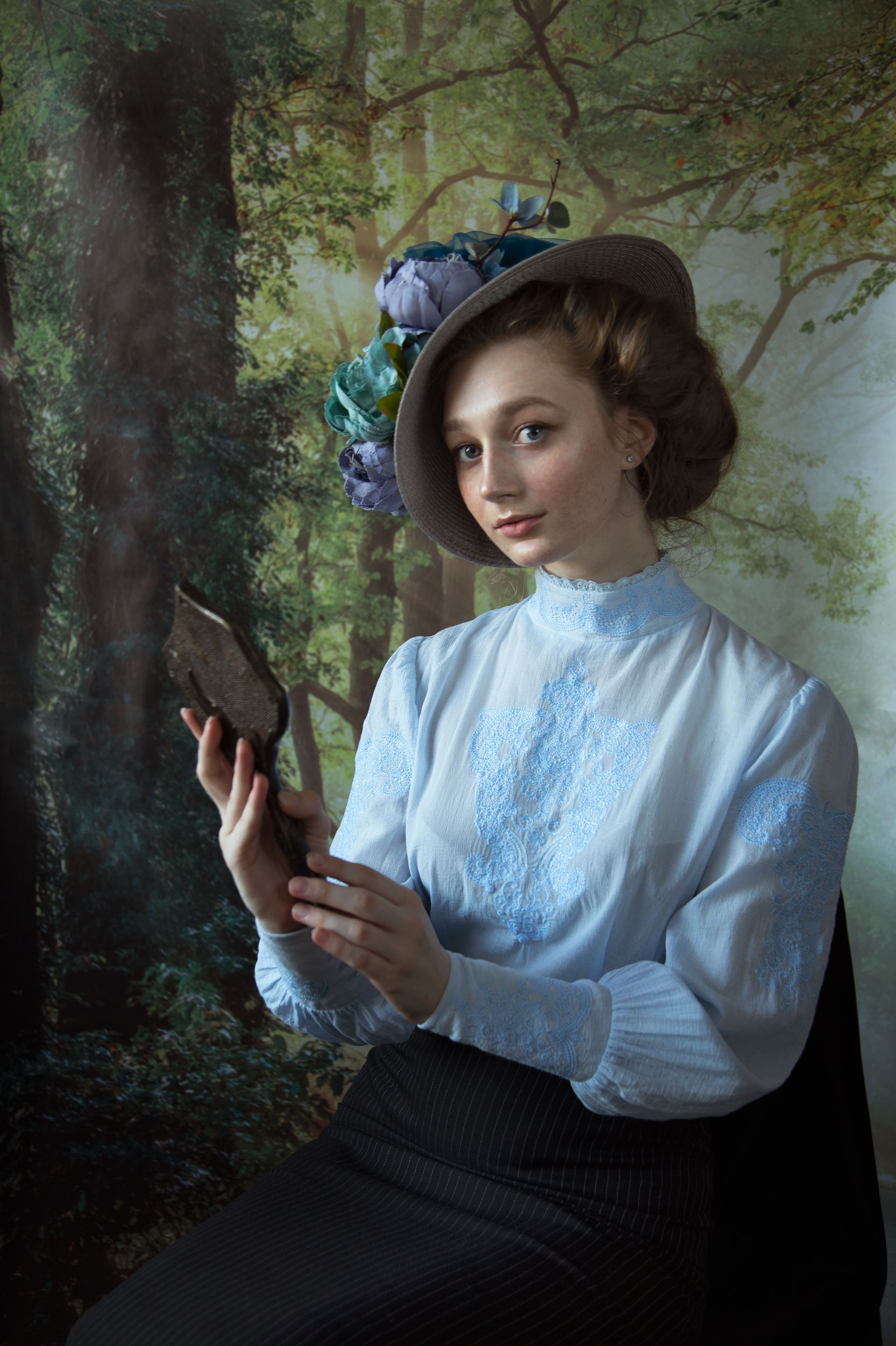 female portrait, ritratto femminile, edwardian, женский портрет, Ольга Плотникова