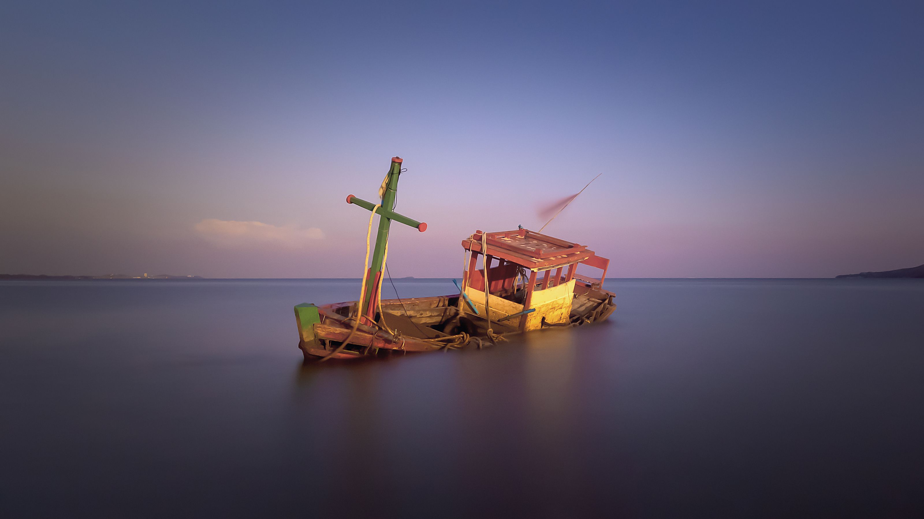 abandoned, sea, outdoors, boat, Токарев Олег