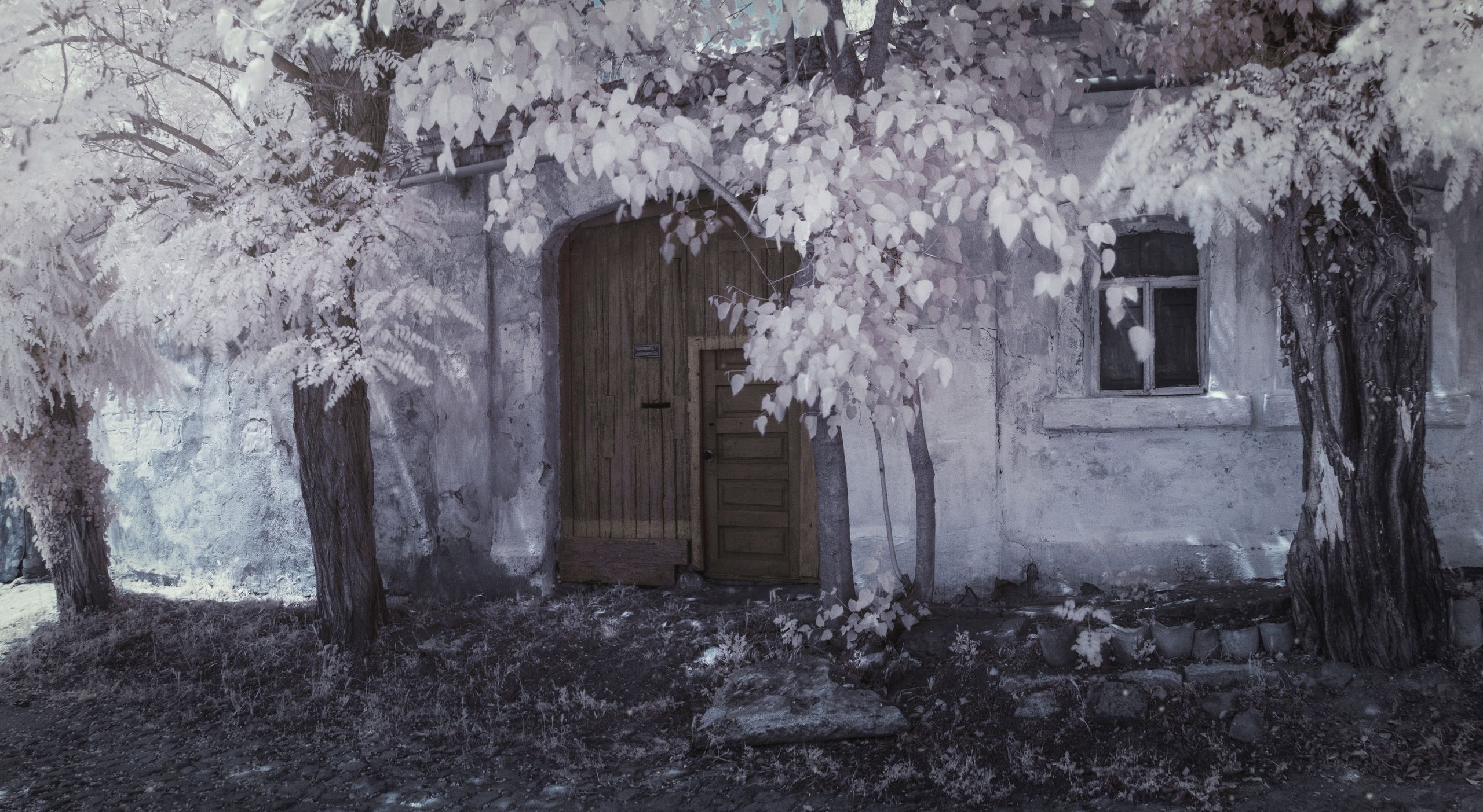 инфракрасная фотография, весна, длинная выдержка, старая улица, керчь, крым, россия, анатолий щербак, Анатолий Щербак