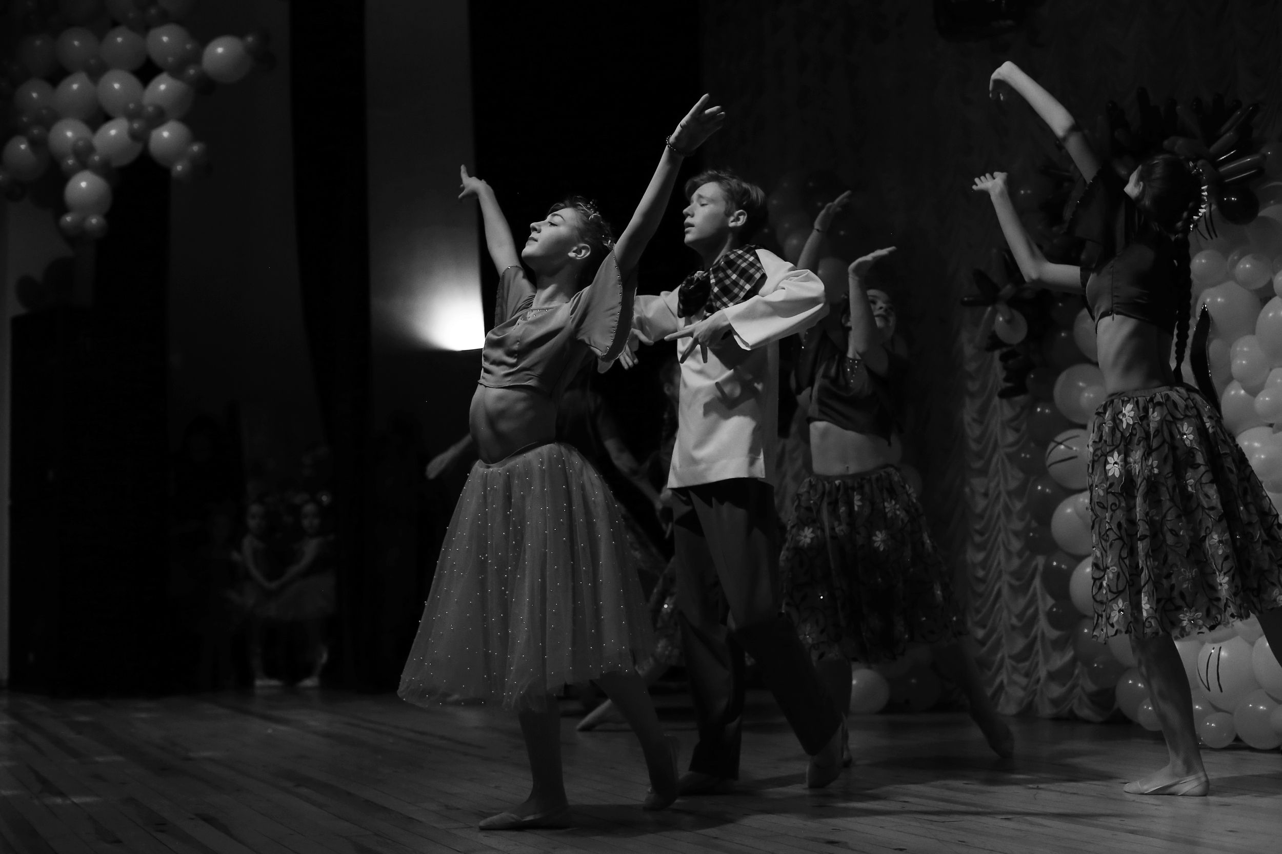 танец, девушка, чб, Anastasia Tkachenko
