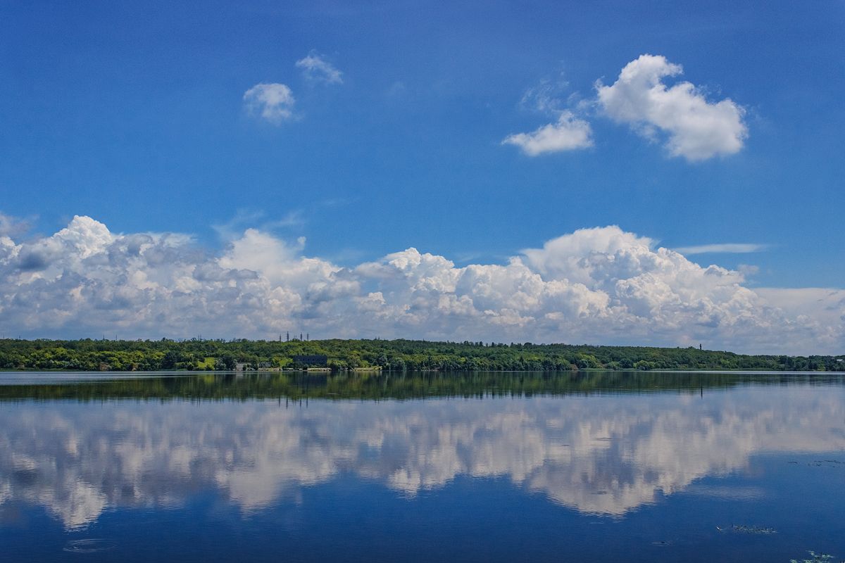 canon 18-55, beautiful, красивый, moment, момент, летнее, summer, лето, morning, утро, landscape, пейзаж, river, dnepr, днепр, река, clouds, облака, тучи, reflection, отражение,, Наталья Терентьева