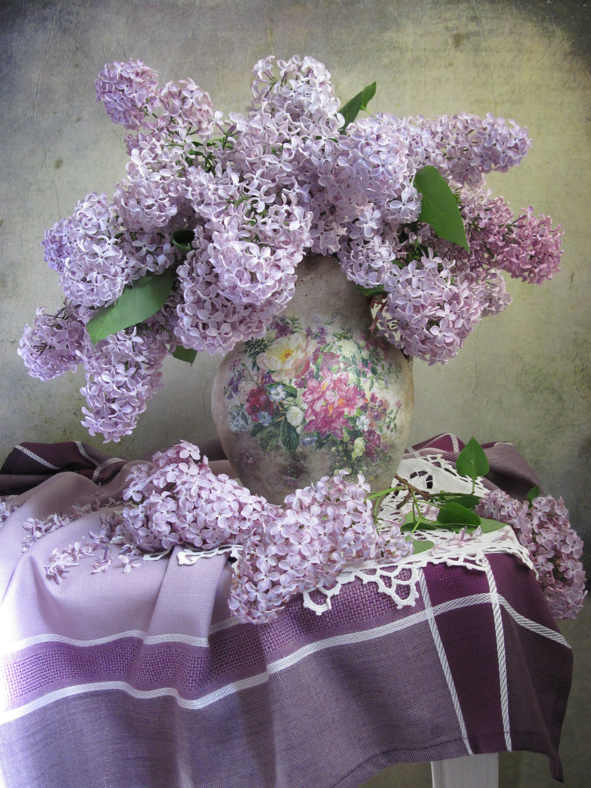 цветы, букет, сирень, Наталия Тихомирова