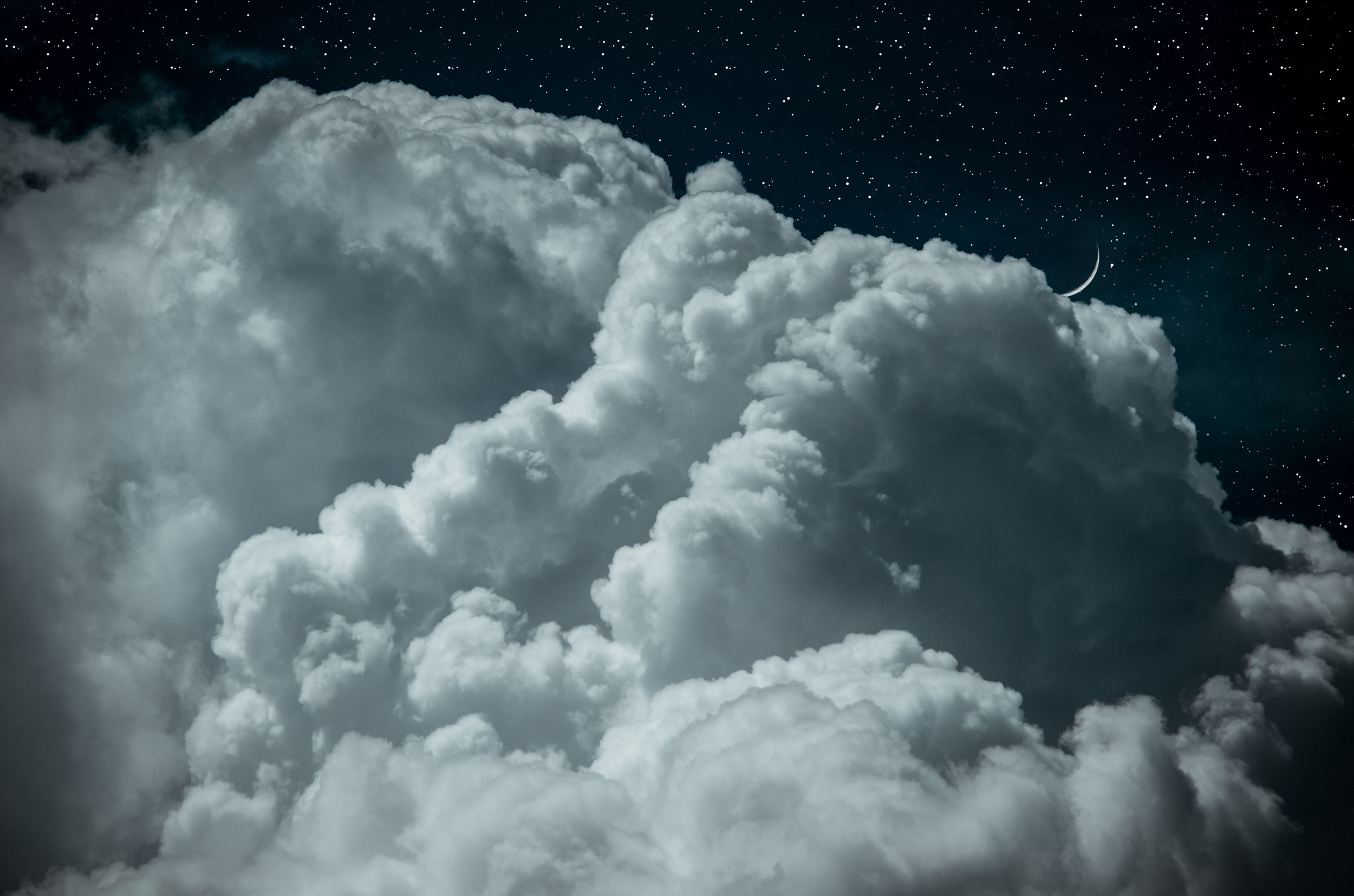 sky clouds cosmos moon, Александра Александрова