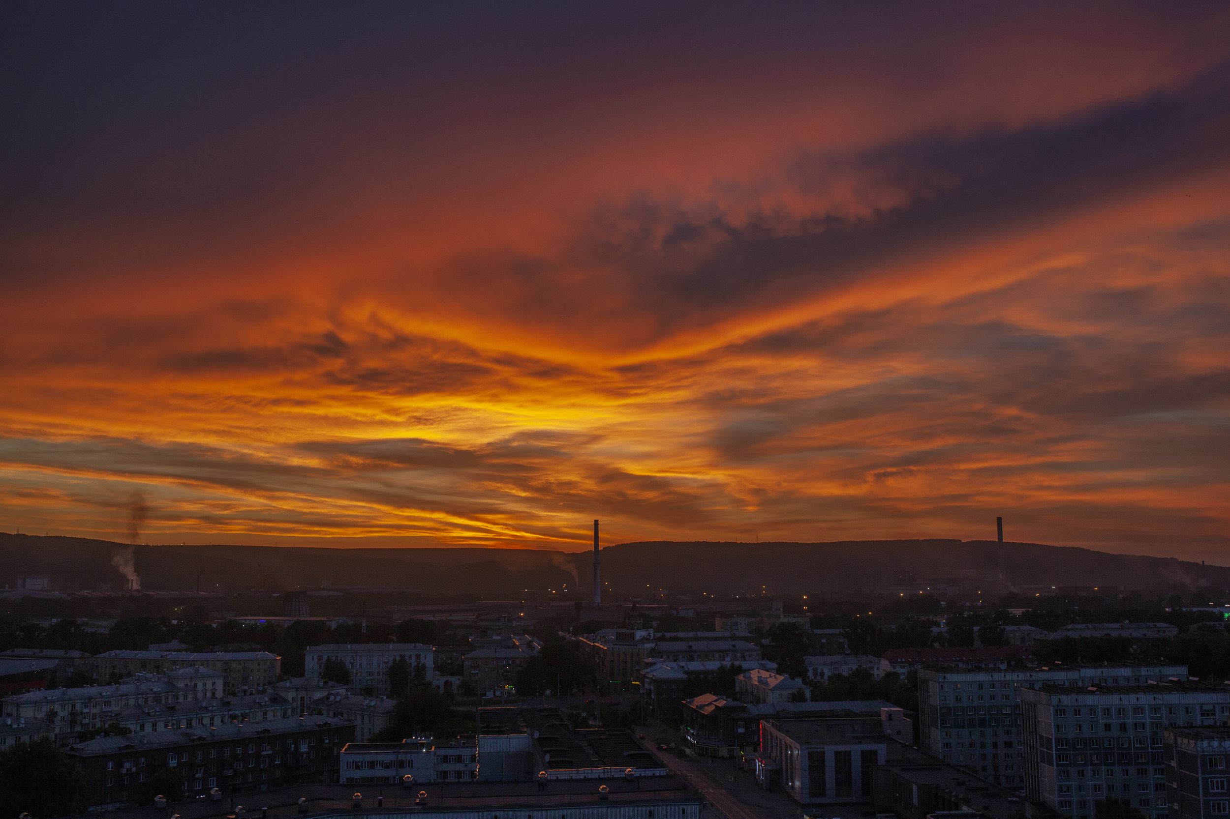 пейзаж красиво небо закат солнце, Бахтин Вячеслав