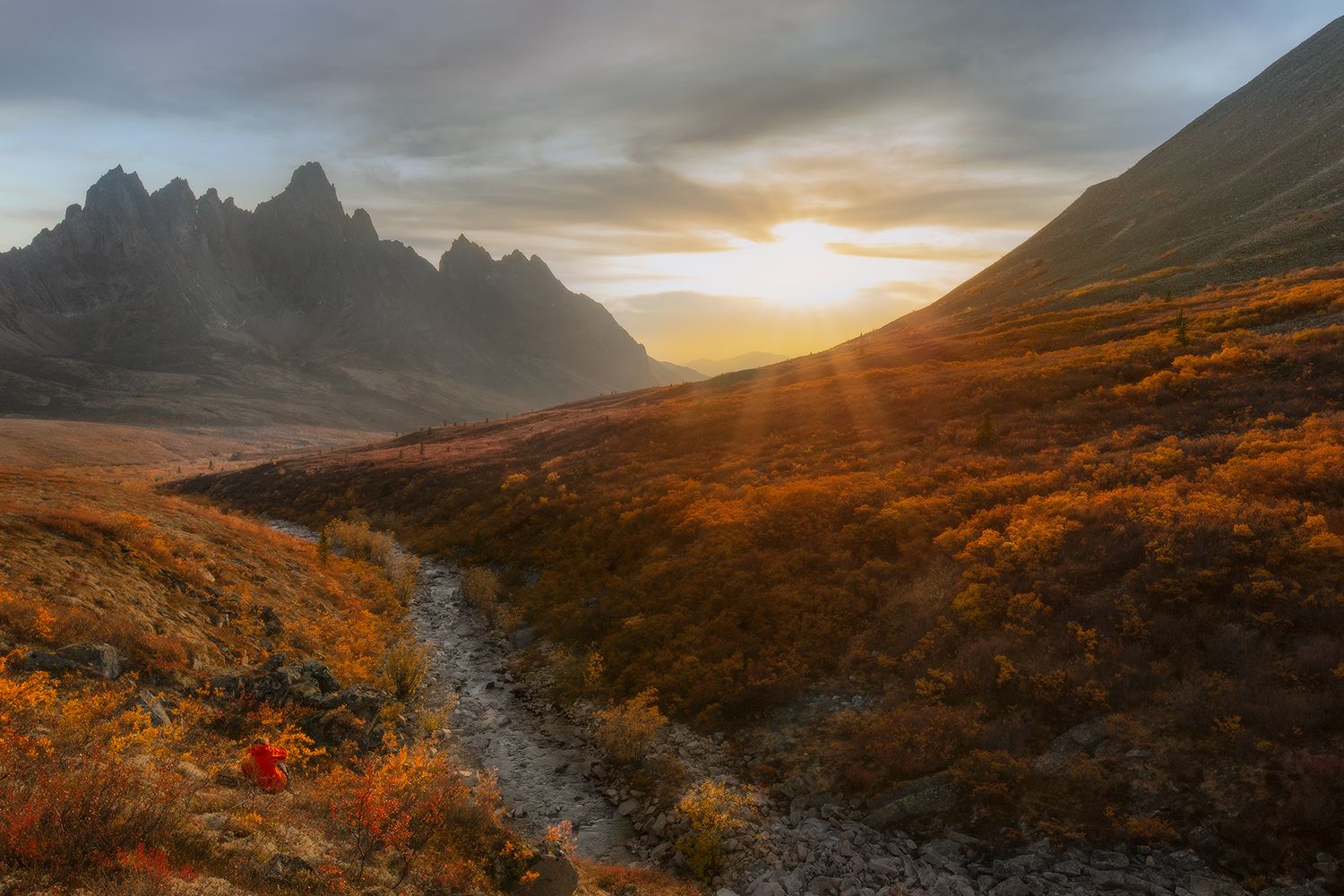 yukon, sun, tundra, tombstone, Evgeny Chertov