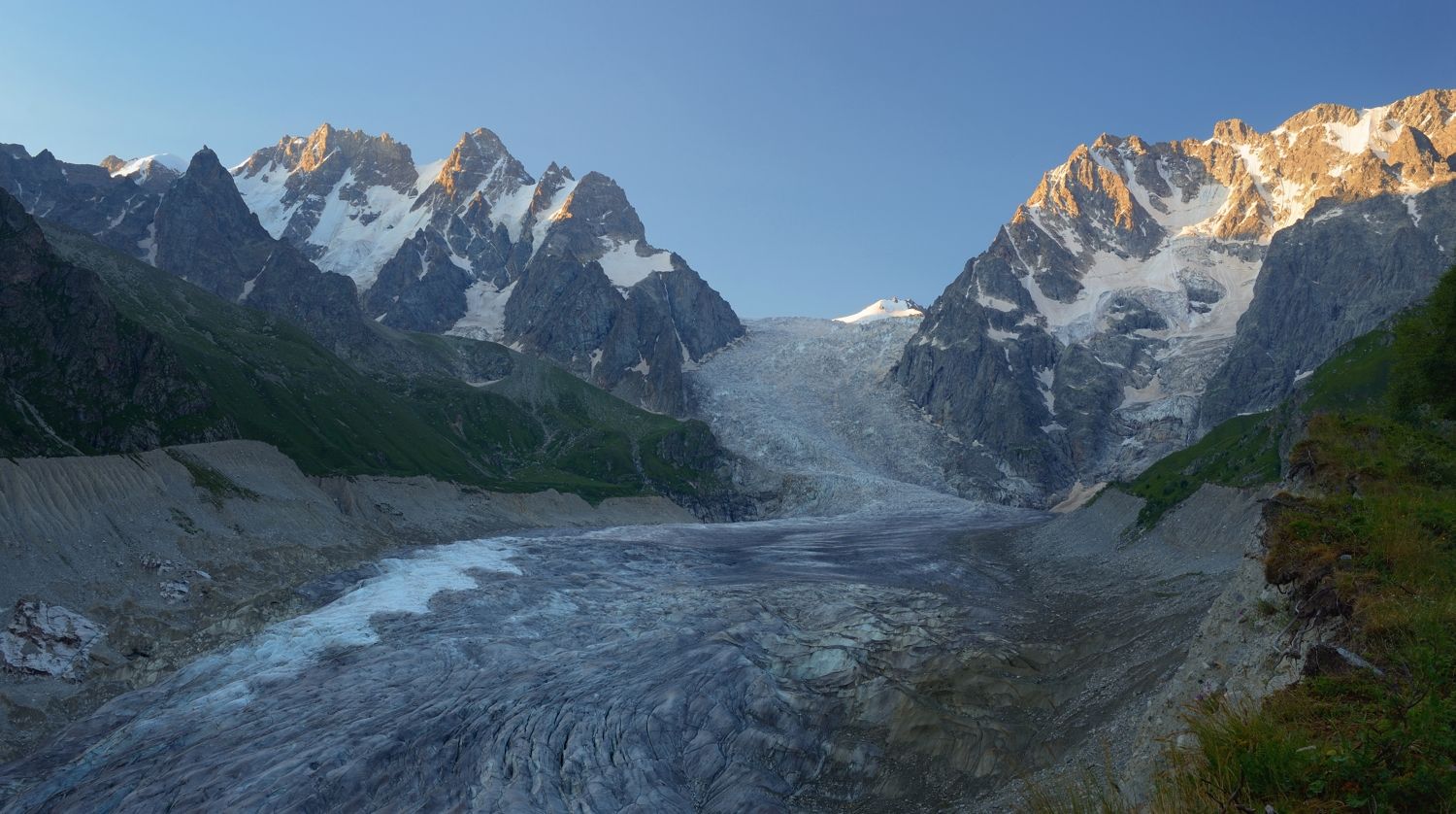 горы лето карамоугом ледник, Александр Жарников