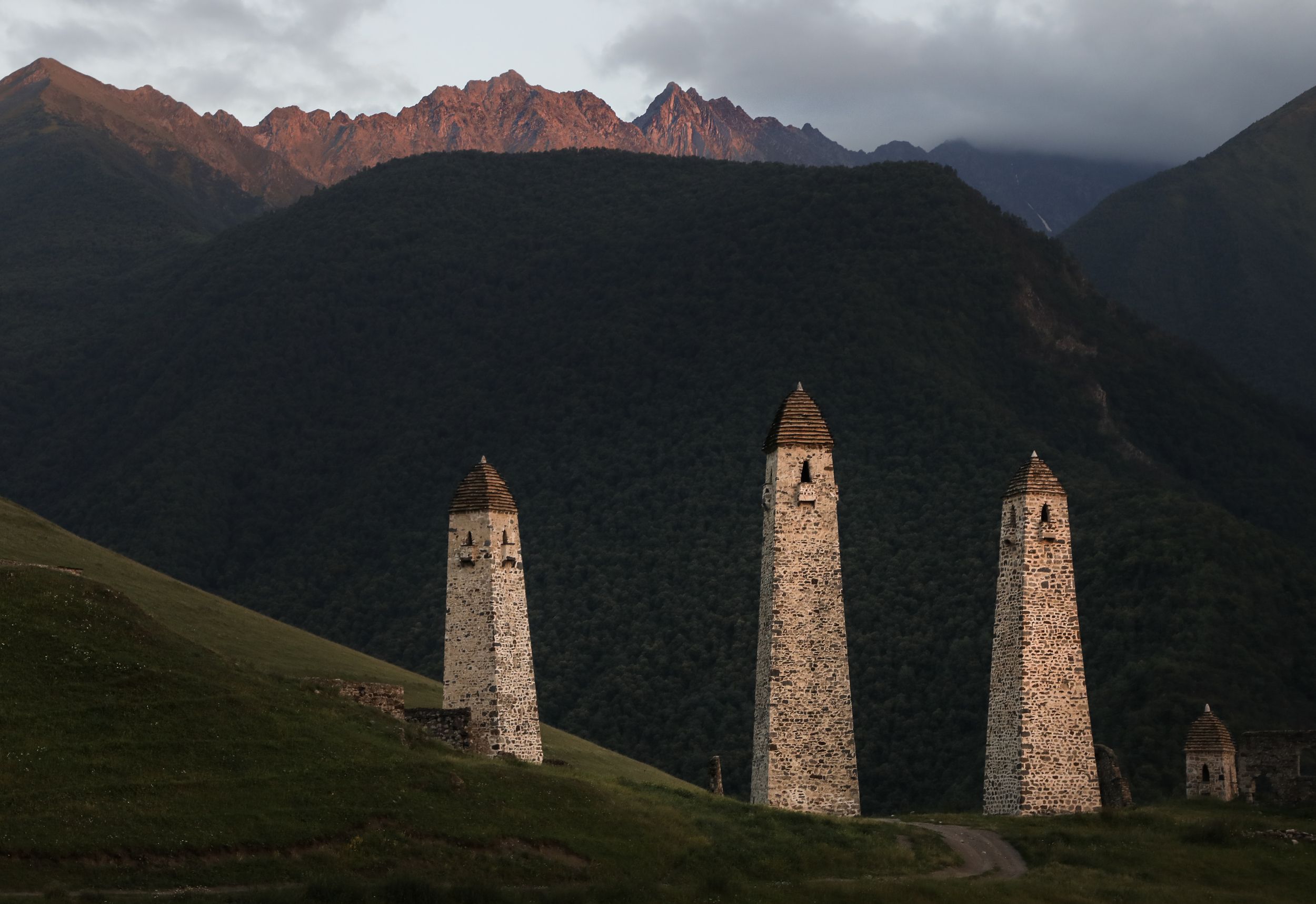 russia, caucasus, ingushetia, tower, towers, watch tower, architecture , Roman Bevzenko