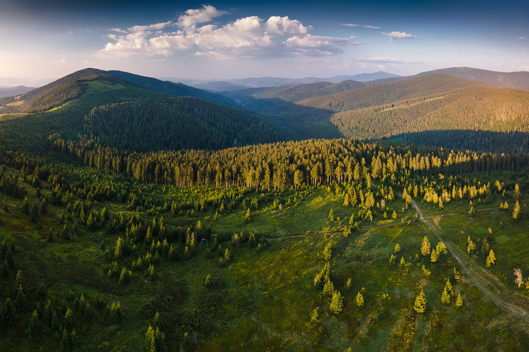 mountains, summer, poland, sunset, Michał Kasperczyk