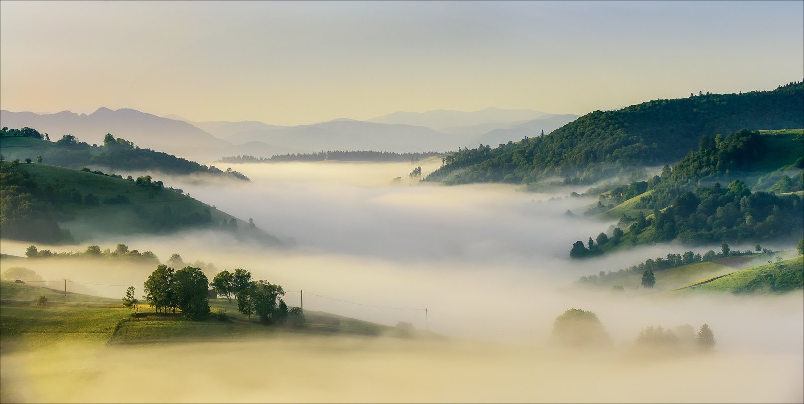 Clouds, Fog, Landscape, Nature, River, Romania, Sunrise, Transilvania, Ioan Chiriac