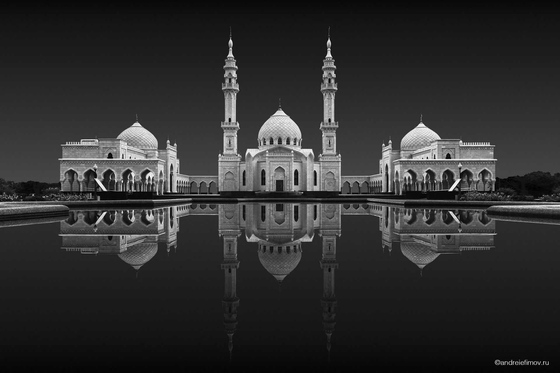 architecture, black and white, bulgar, tatarstan, mosque, religion, islam, faith, minaret, monochrome, fine arts, Андрей Ефимов