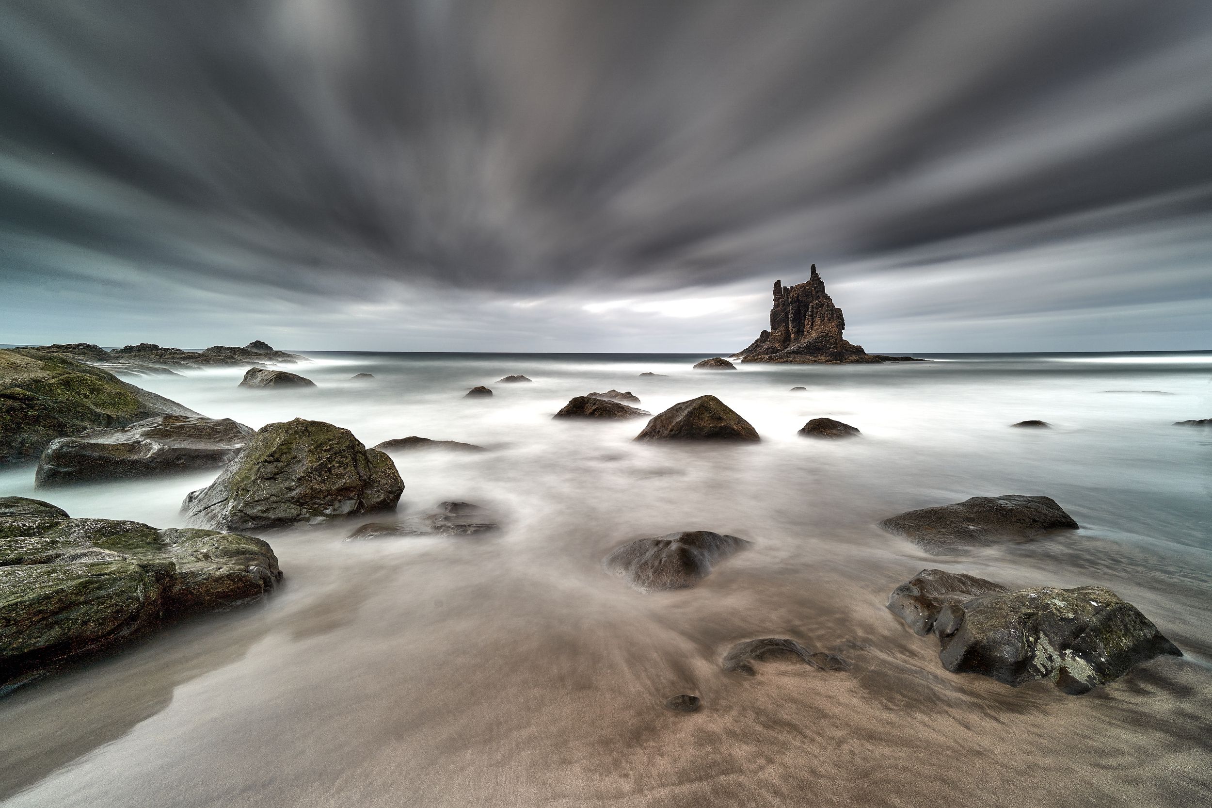 long exposure spain tenerife benijo playa stones rock, Felix Ostapenko