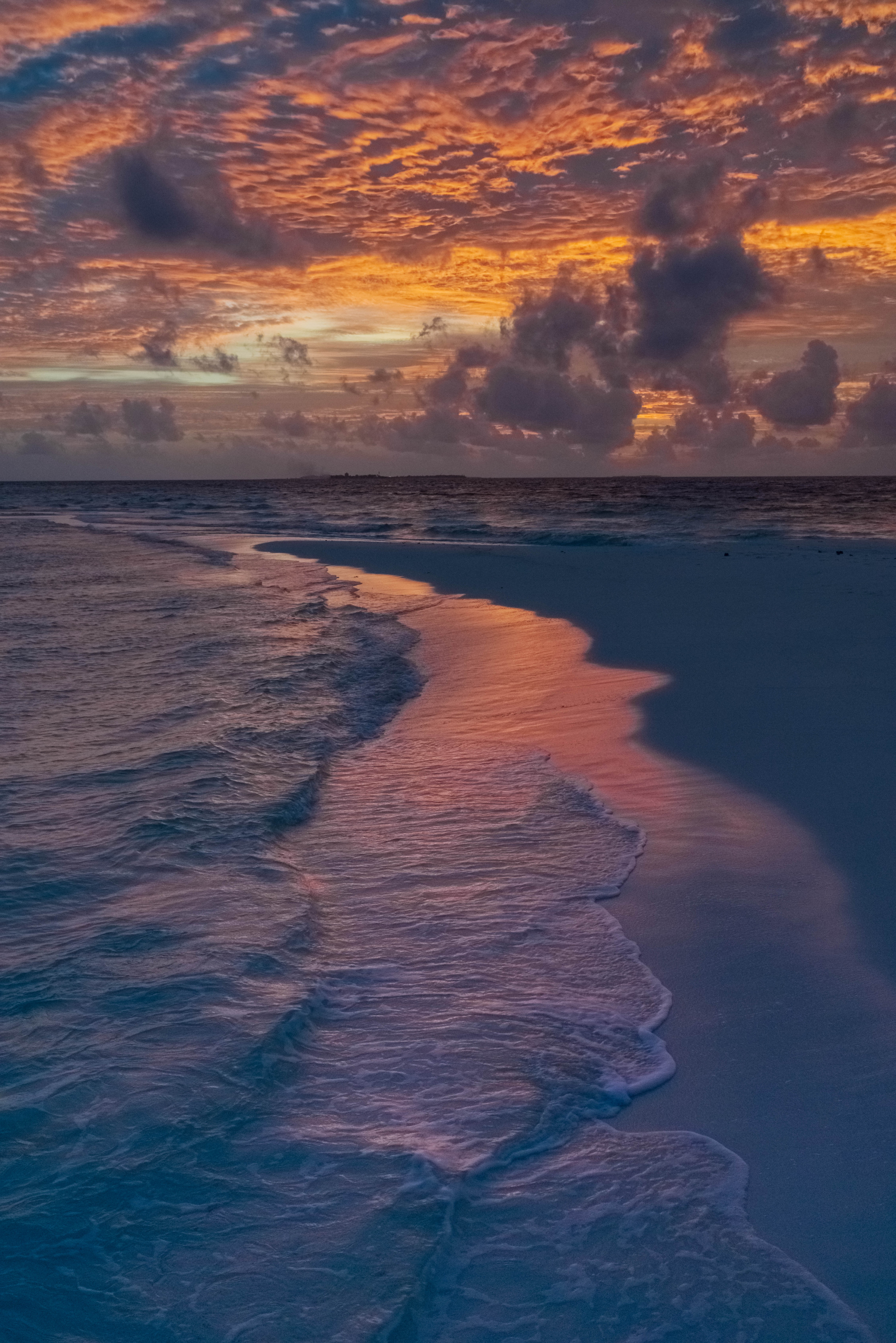 закат, океан, песок, солнце, вода, Владимир Фирсов