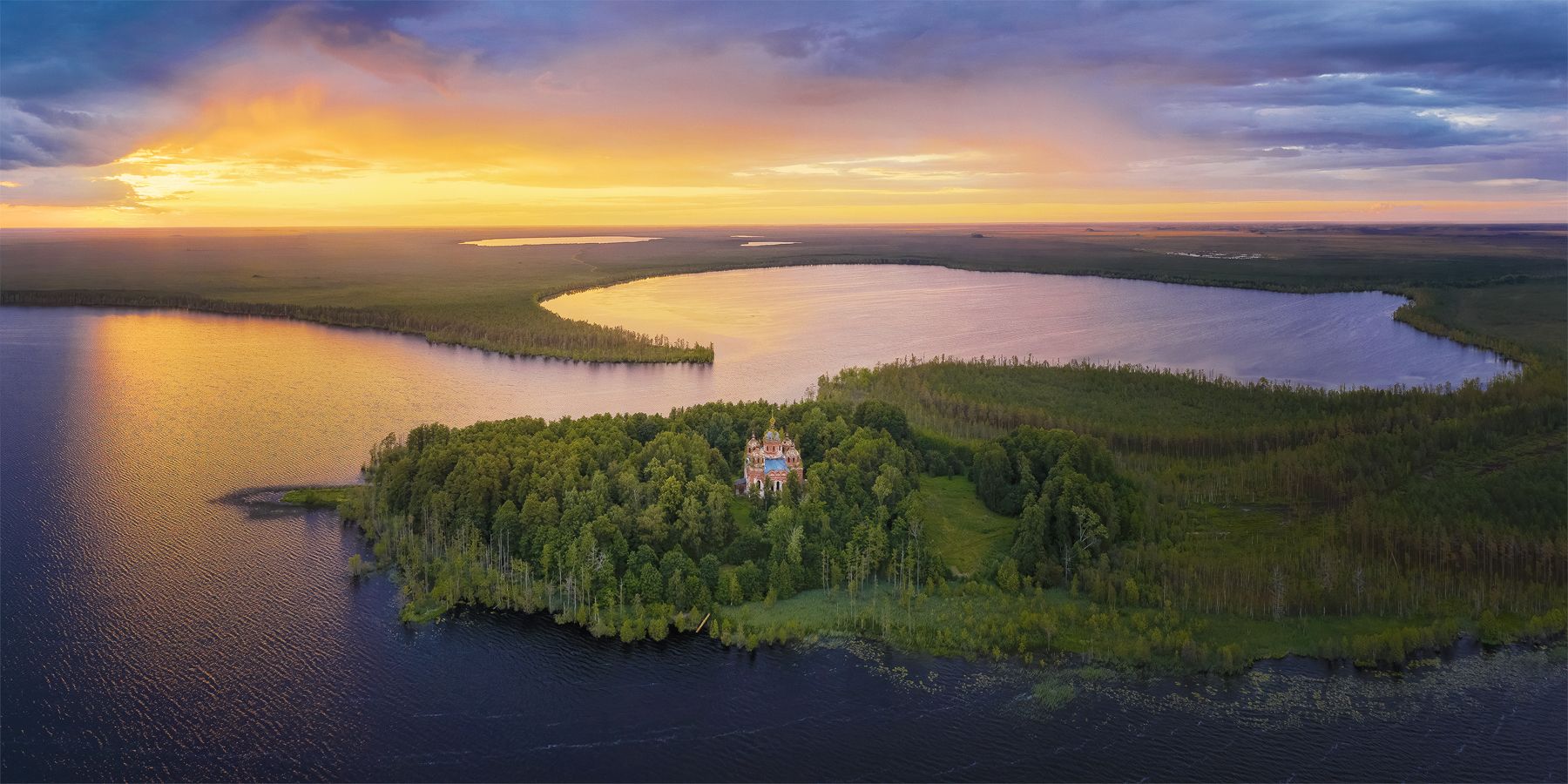 новгородская оласть, пейзаж, аэросъемка, Михаил Проскалов