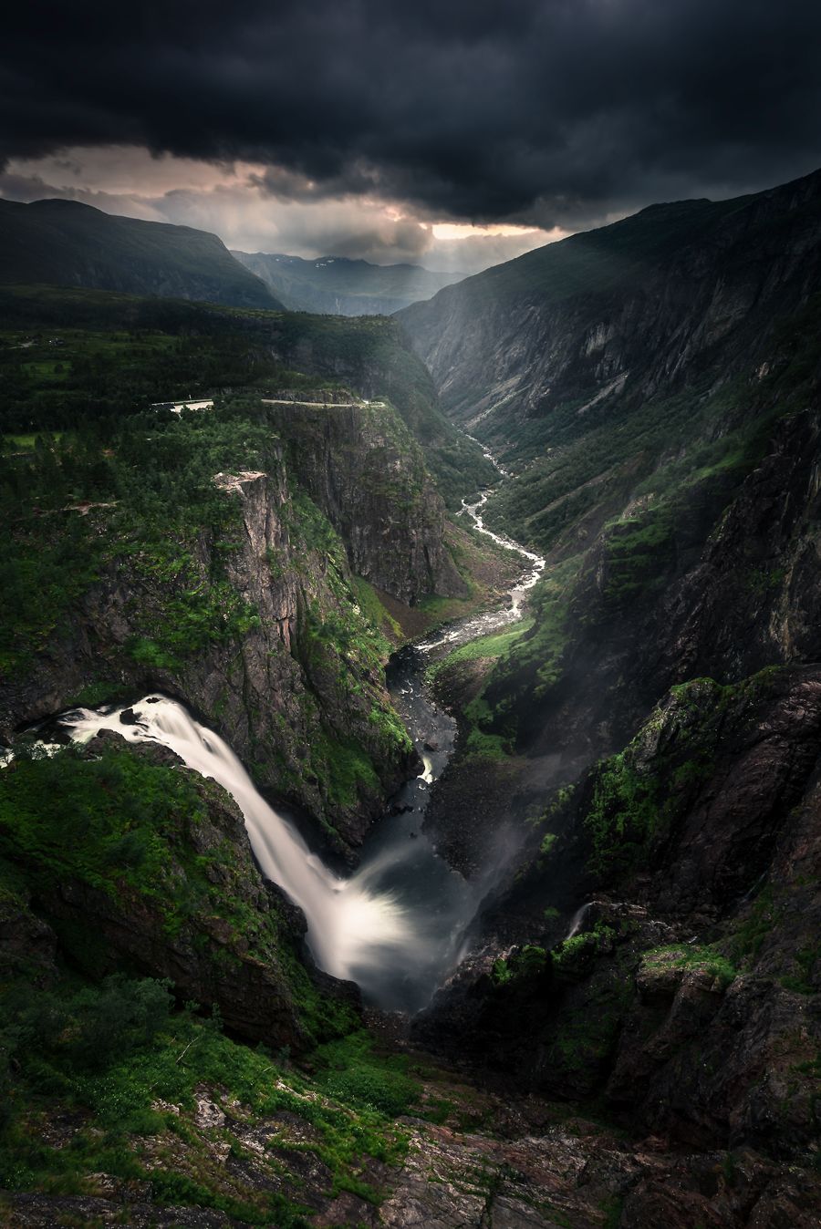 norway,landscape,mountains,waterfall, Tomek Orylski