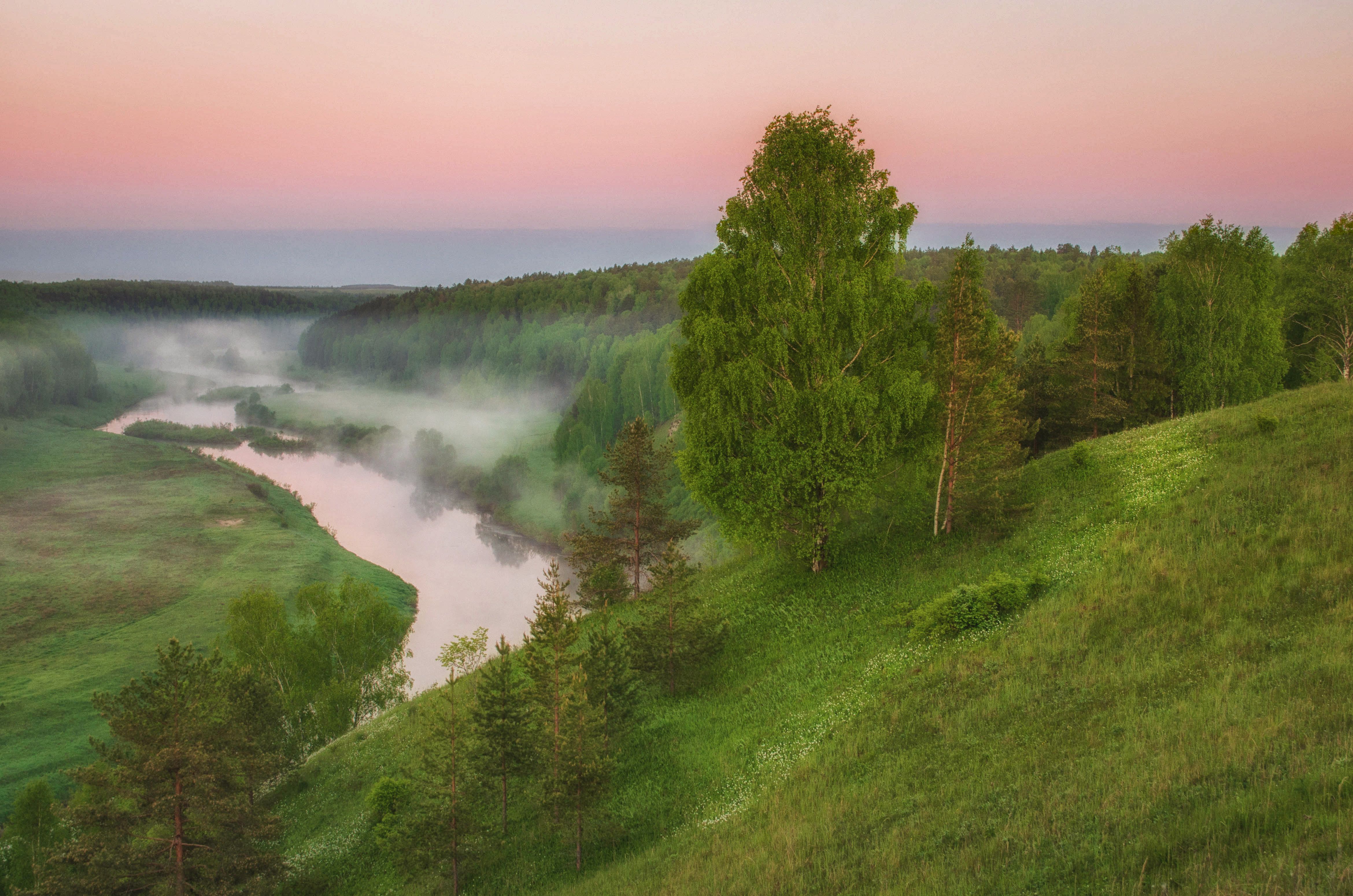 рассвет, природа, пейзаж, заповедник, Андрей Малыгин