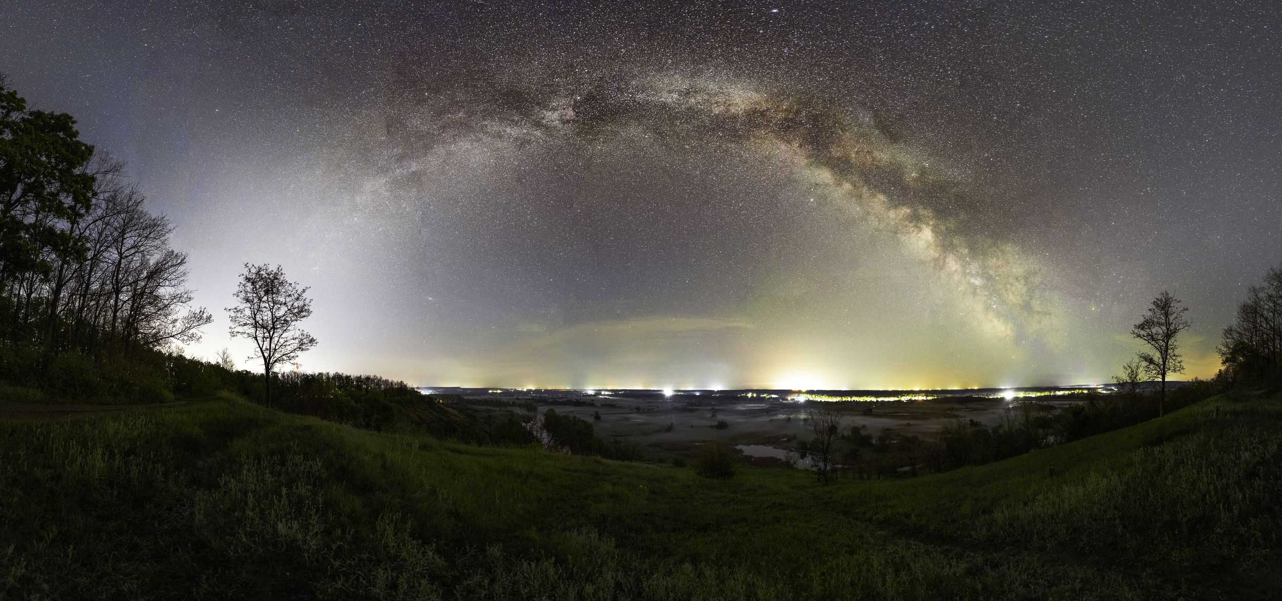 milkyway, landscape, nightscape, stars, panorama, Denys Makogon