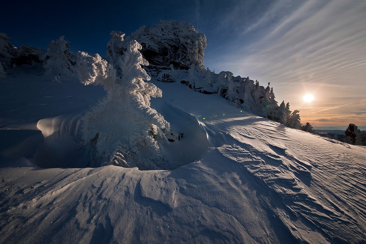 горная шория, новый год, снег, солнце, шерегеш, Валерий Пешков