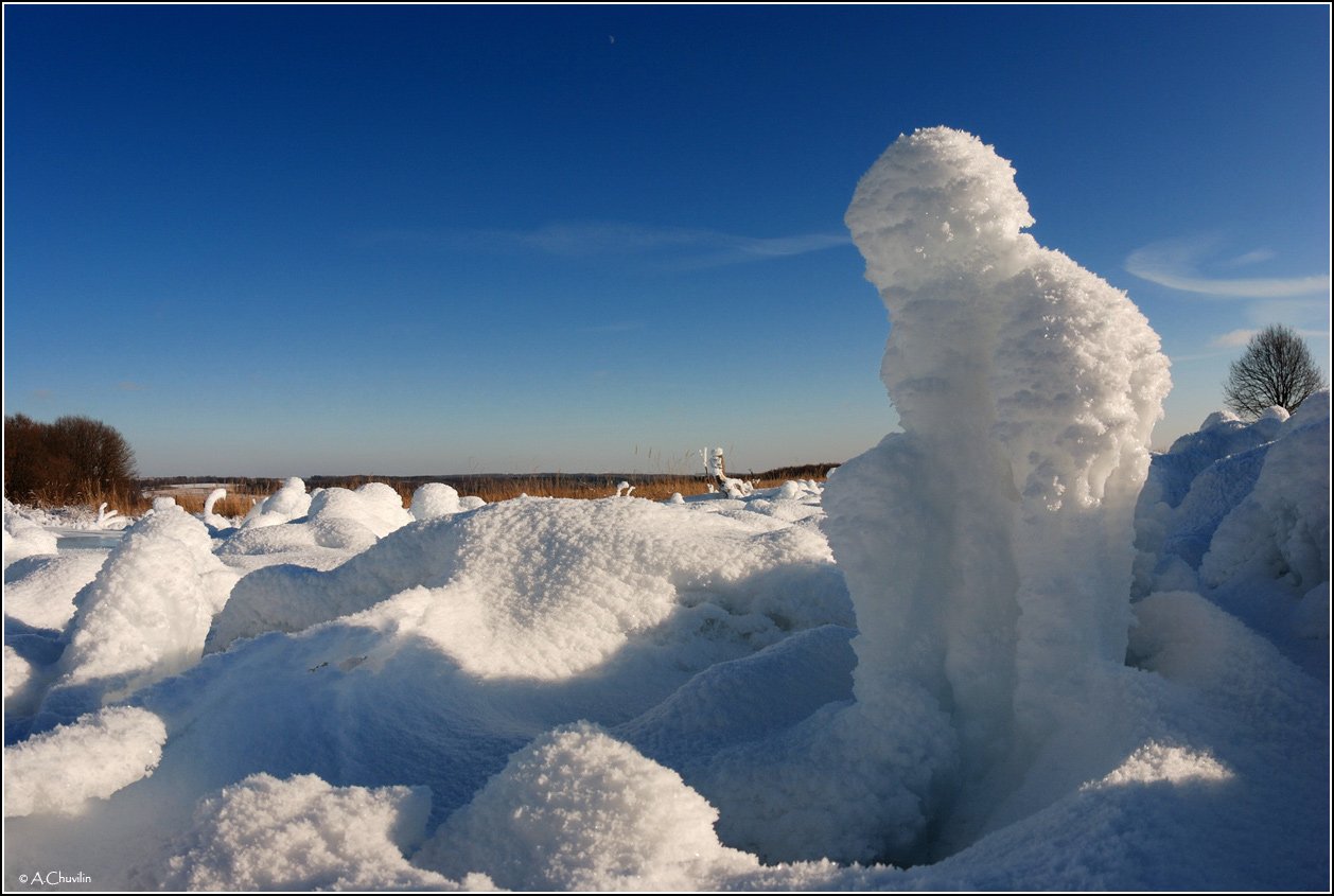 мыслитель,ледяная,фигура,водокачка,скульптура, Александр Чувилин