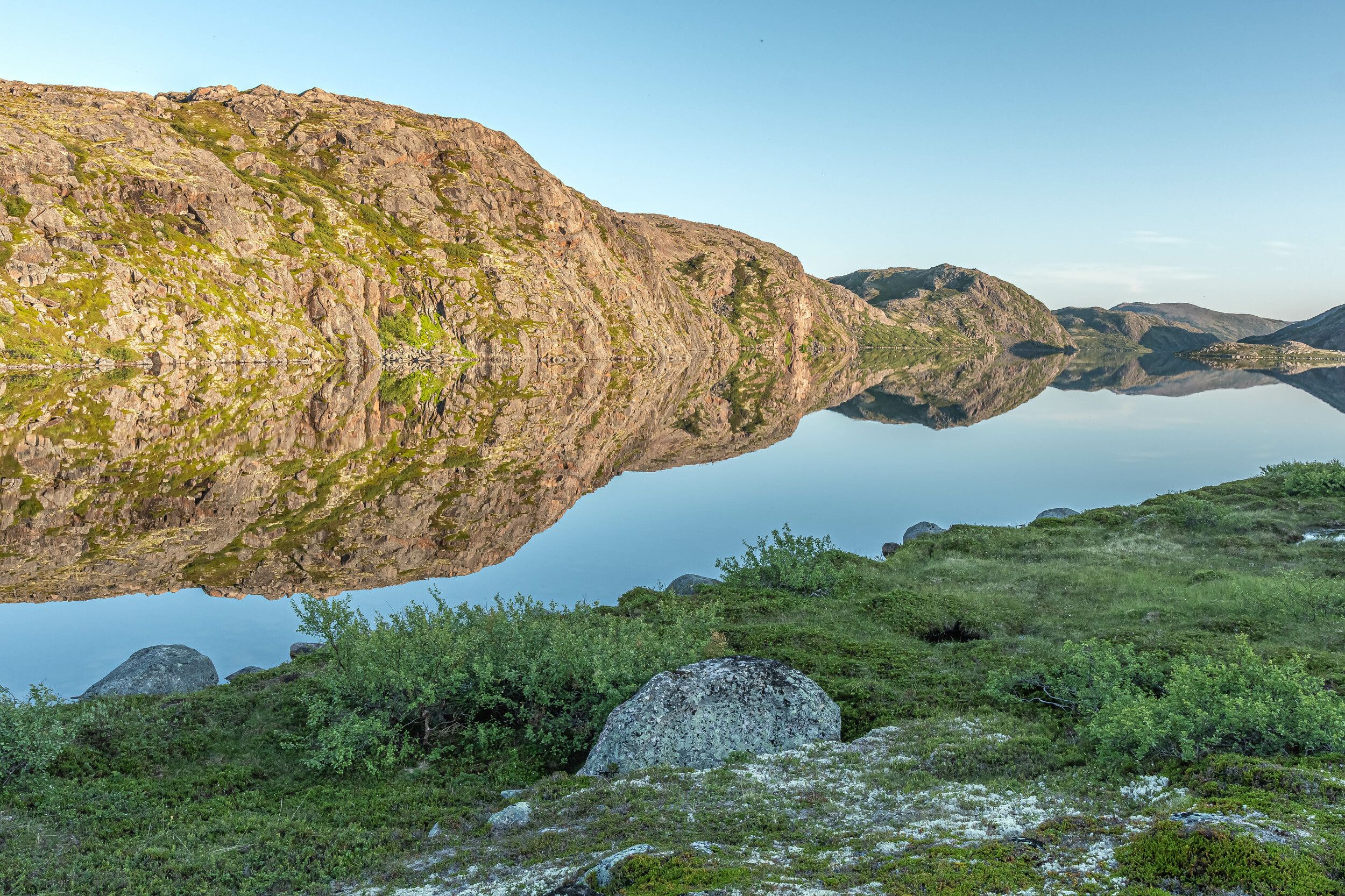 Пейзаж, озеро, зеркало, Териберка, Sergey Kaverin