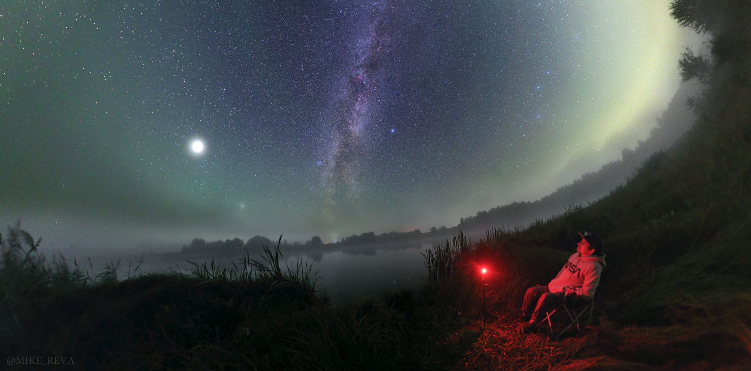 ночь ночной пейзаж астрофотография звезды созвездия, Михаил Рева