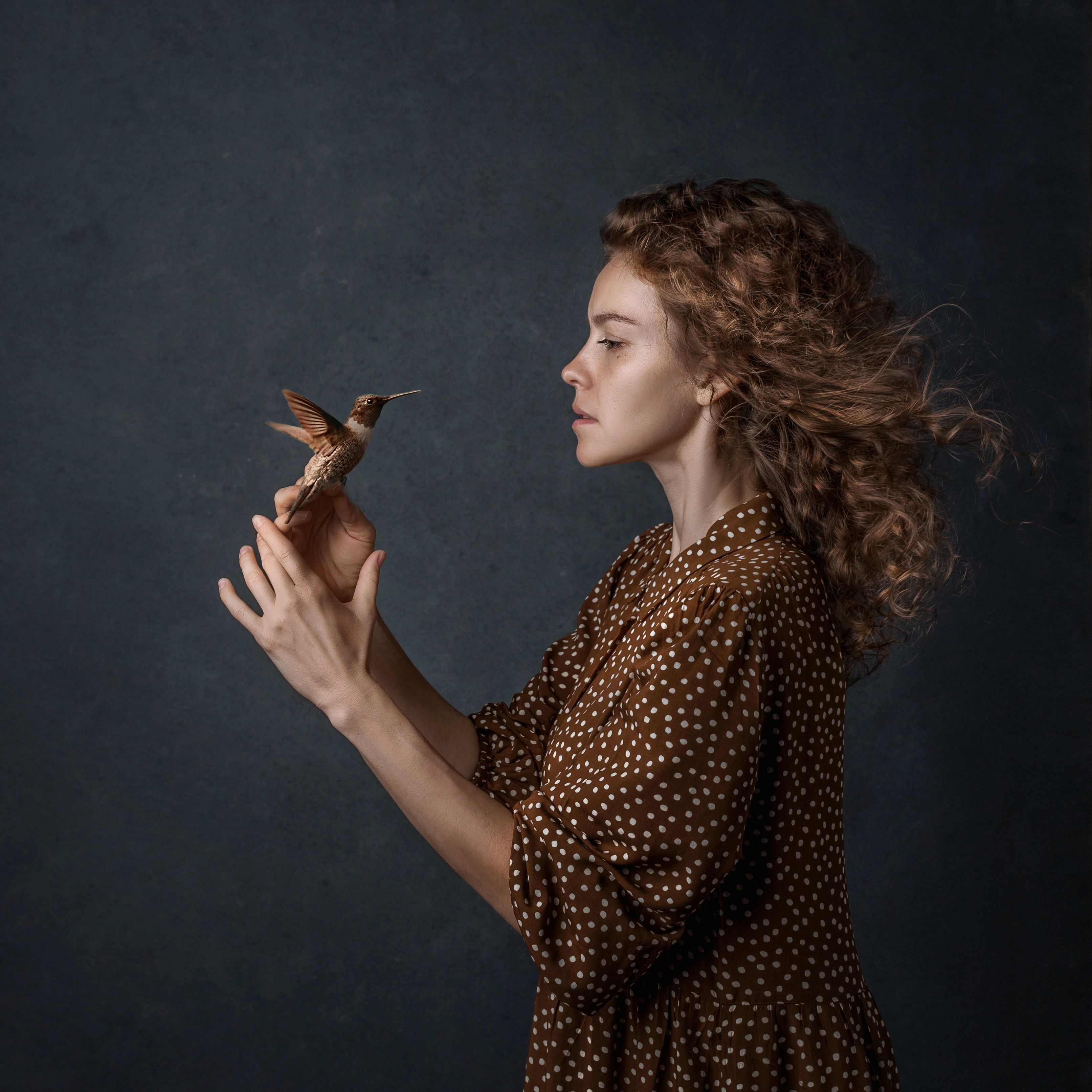 портрет женскийпортрет птица canon 50mm, Наталья Русских
