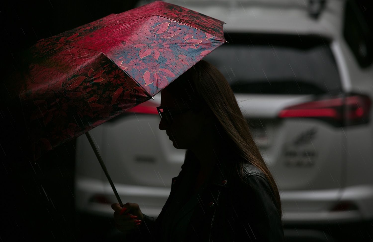 дождь, зонтик,   красный, стрит фото, Vera Trandina