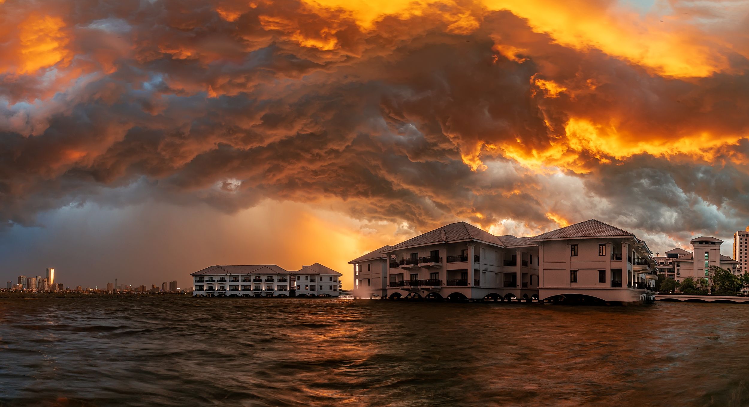 sunset, architecture, storm, Anh Tuấn Trần