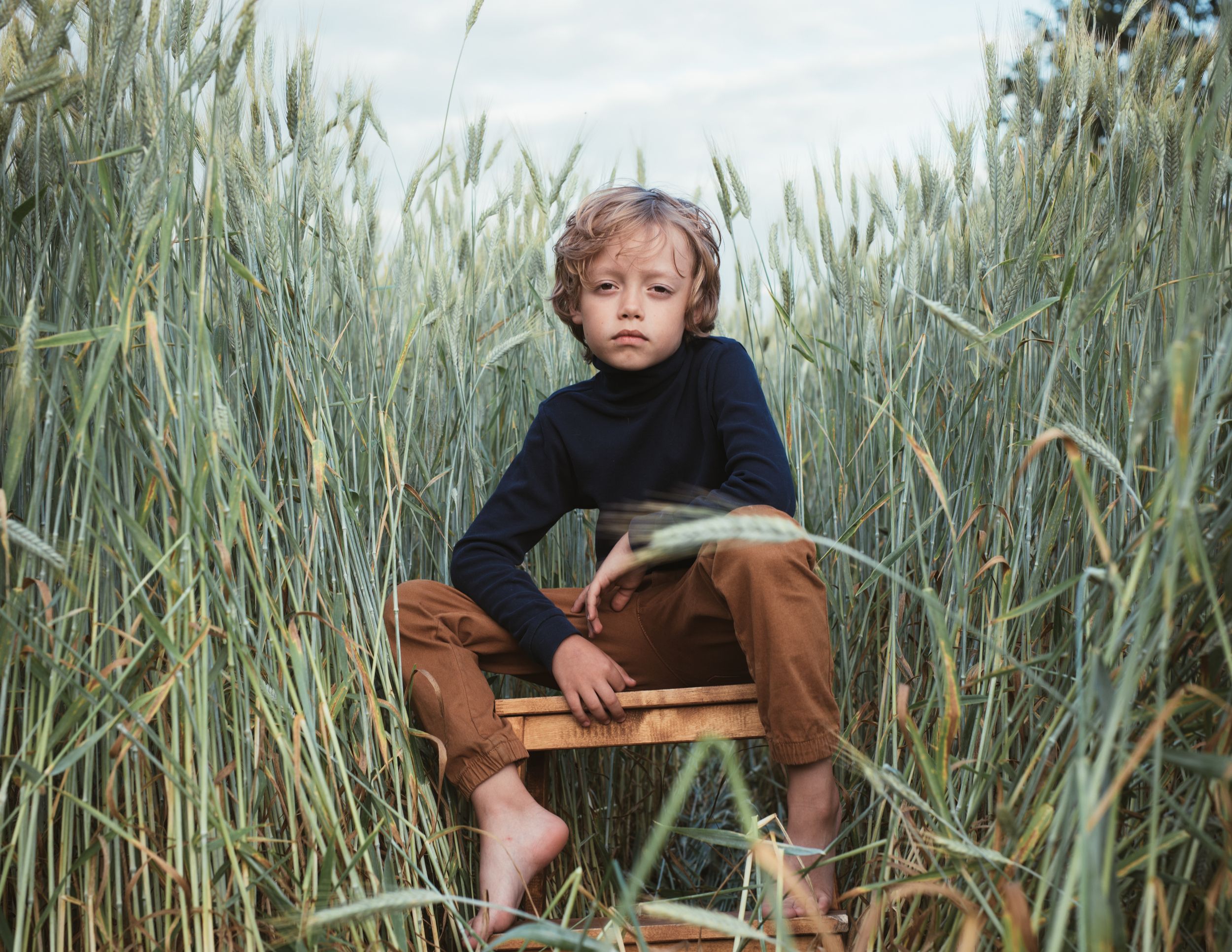 мальчик, пшеница, портрет, Наташа Румянцева