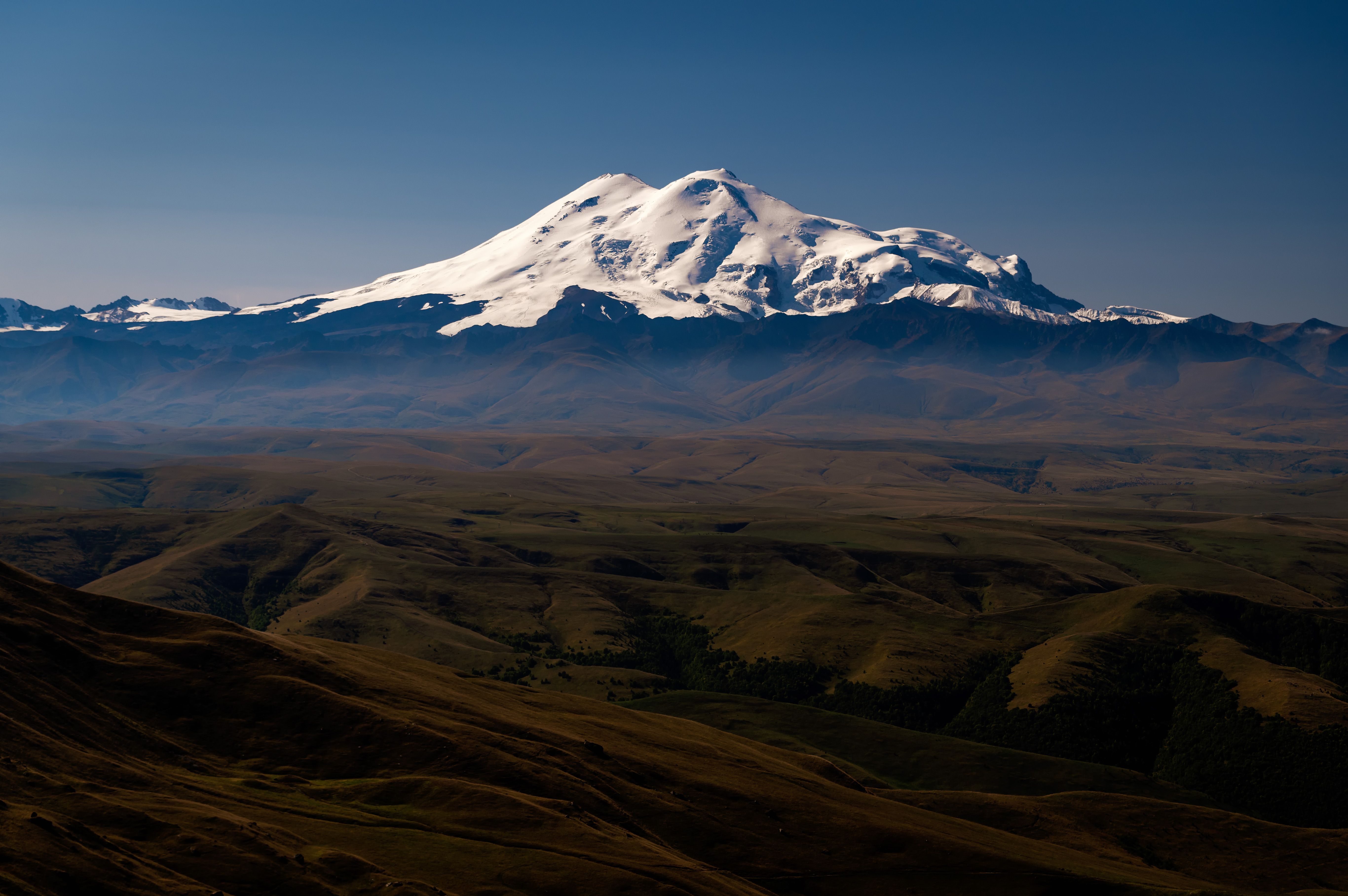 mountains sky clouds plateau range landscape spring rock caucasus elbrus, Егор Бугримов